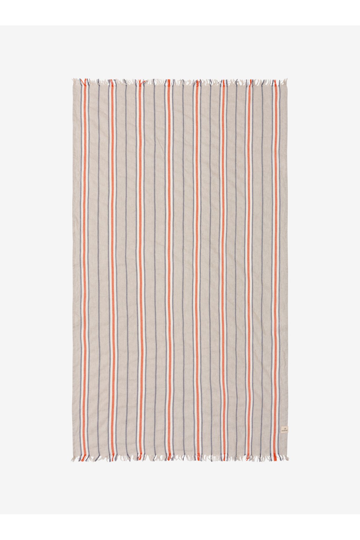 Barine-Spice Striped Linen Linen Loincloth - 90X190 1