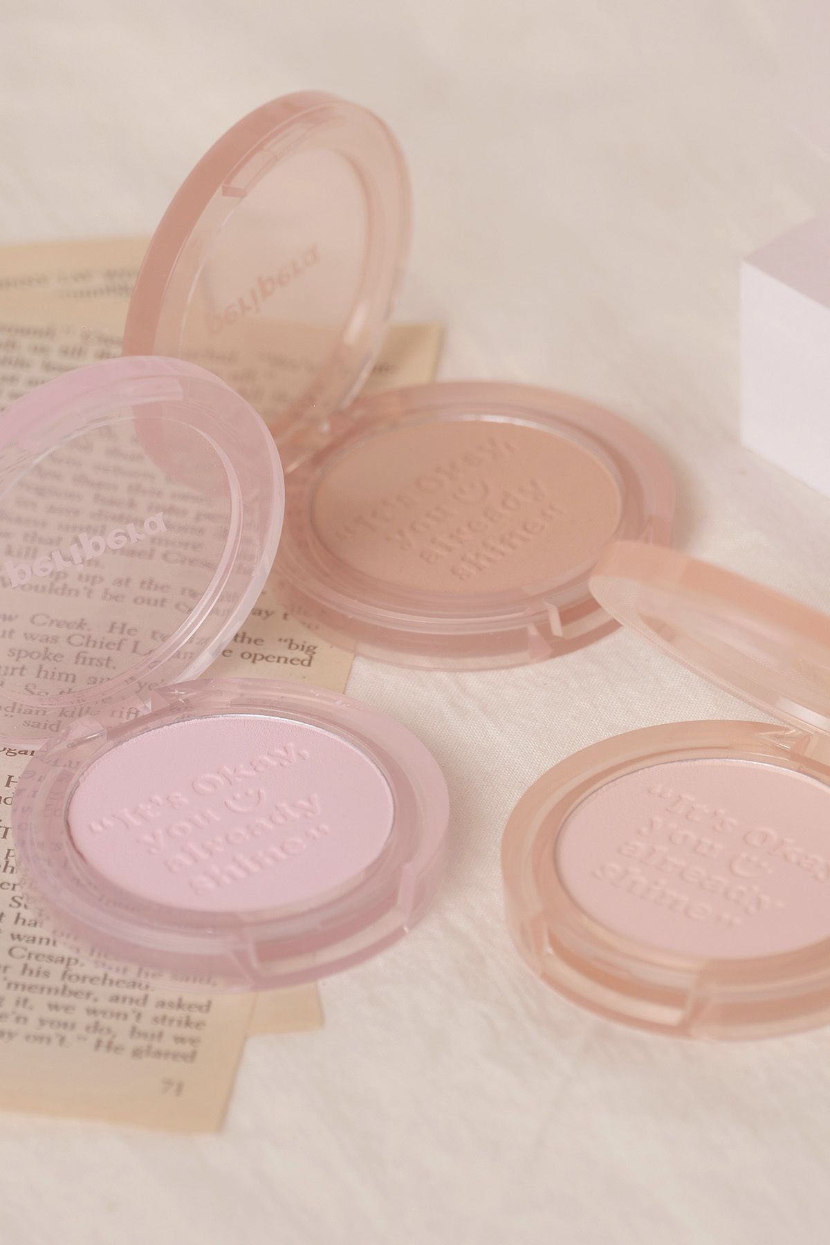 PERIPERA-Peripera Pure Blushed Sunshine Cheek - Sebum Balancing Powder Blush in Pastel Tones (08 Cotton Nude) 7