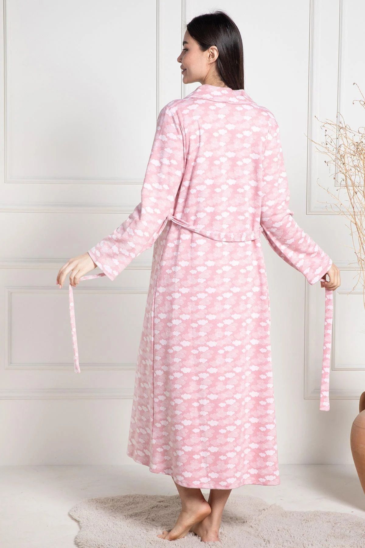 by İGP-Maternity Maternity Dressing Gown Raised Nightgown Set 4