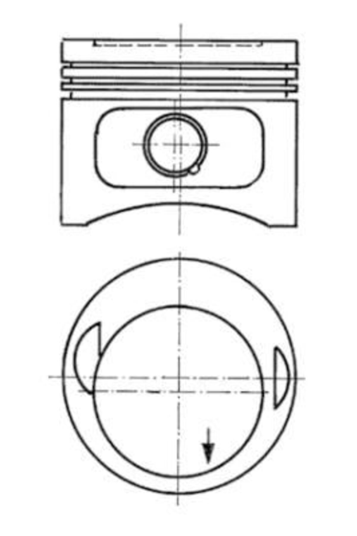 KOLBEN PISTON SEGMAN 0.50 96.00mm MERCEDES M102 W201 W123 W124 W460 22 PIM