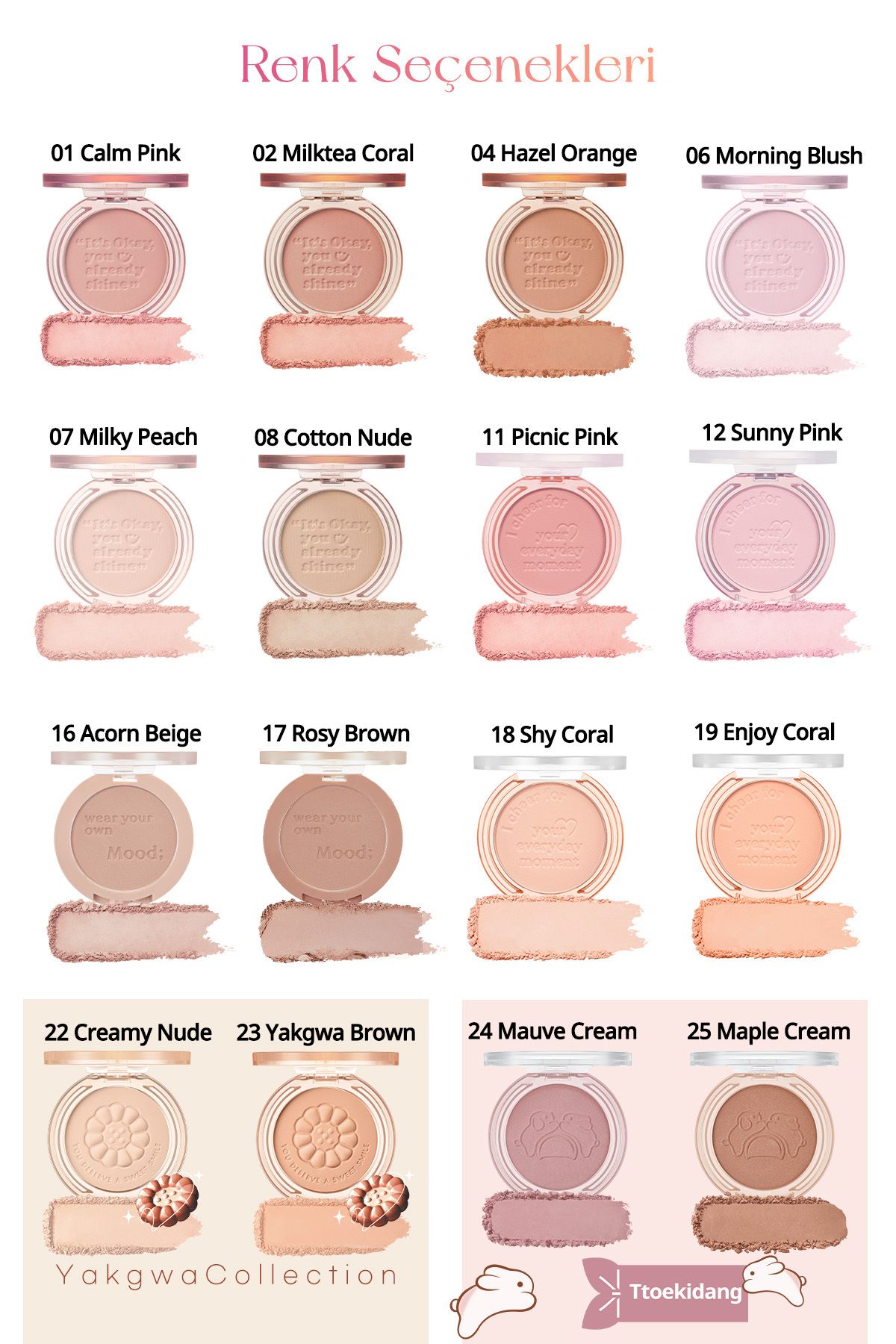 PERIPERA-Peripera Pure Blushed Sunshine Cheek - Sebum Balancing Powder Blush in Pastel Tones (08 Cotton Nude) 5