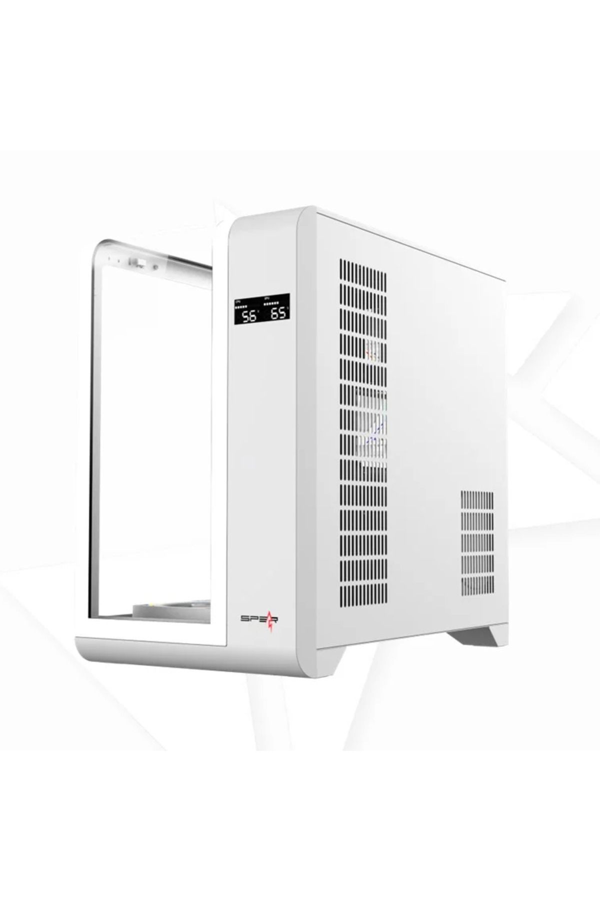 spear-Gaming MEER PRO ATX 7 ARGB Fan Case White 5