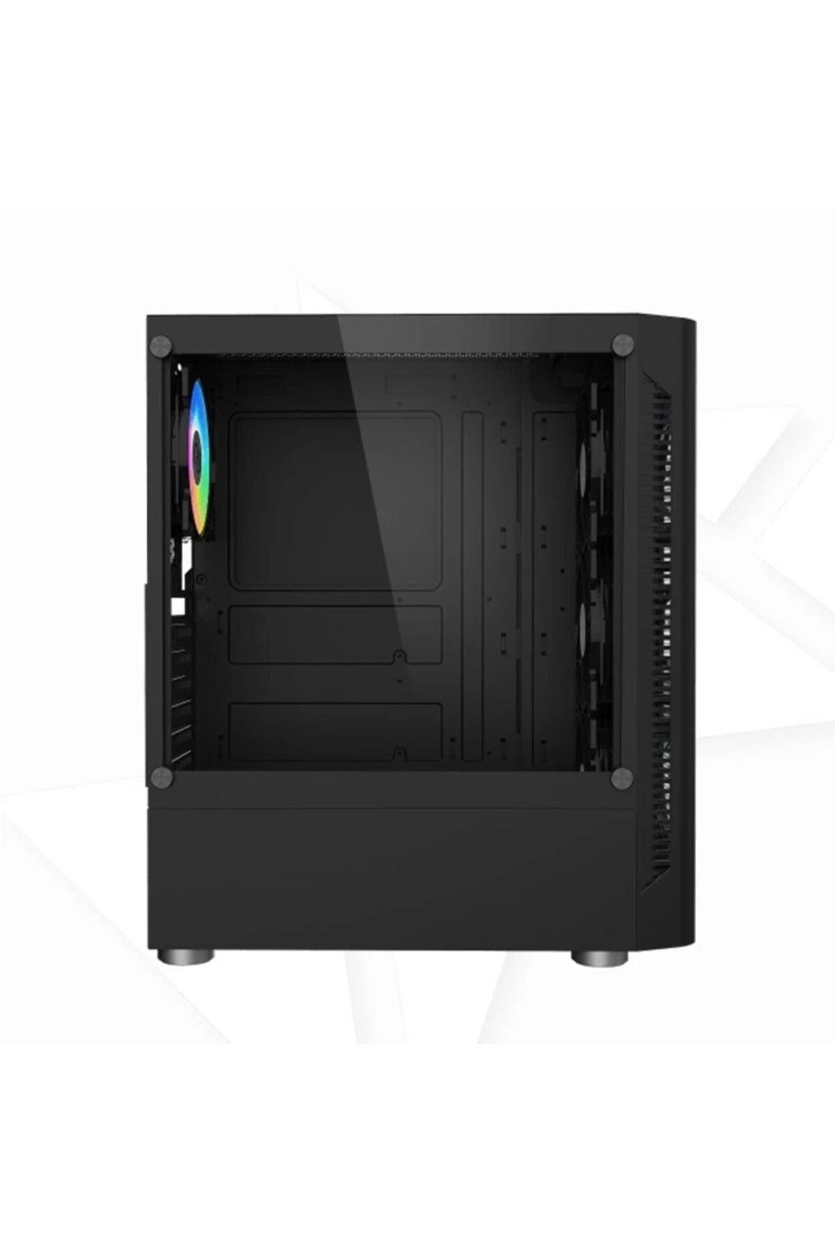HighEnd-High End PRESUS ATX 4 ARGB Fan Case Black 3