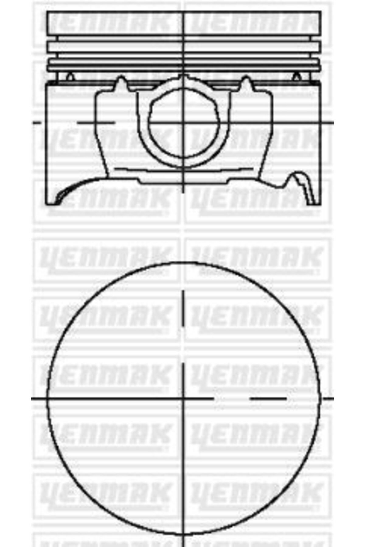 YENMAK PISTON SEGMAN STD 8060MM MONDEO II ZH 18 16V ZETEC 103PS -113PS 95 99