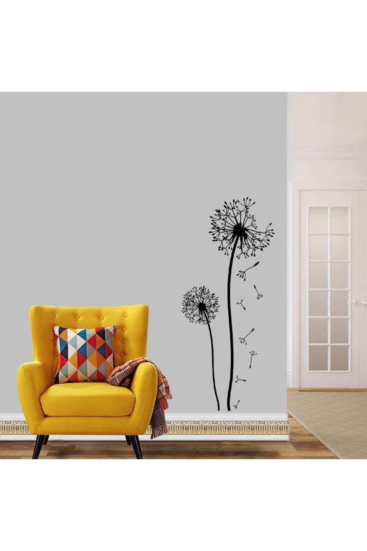 MLH STORE Uçuşan Karahindiba Otu, Çiçek, Doğa Dekoratif Duvar Sticker, Çıkartma, Etiket