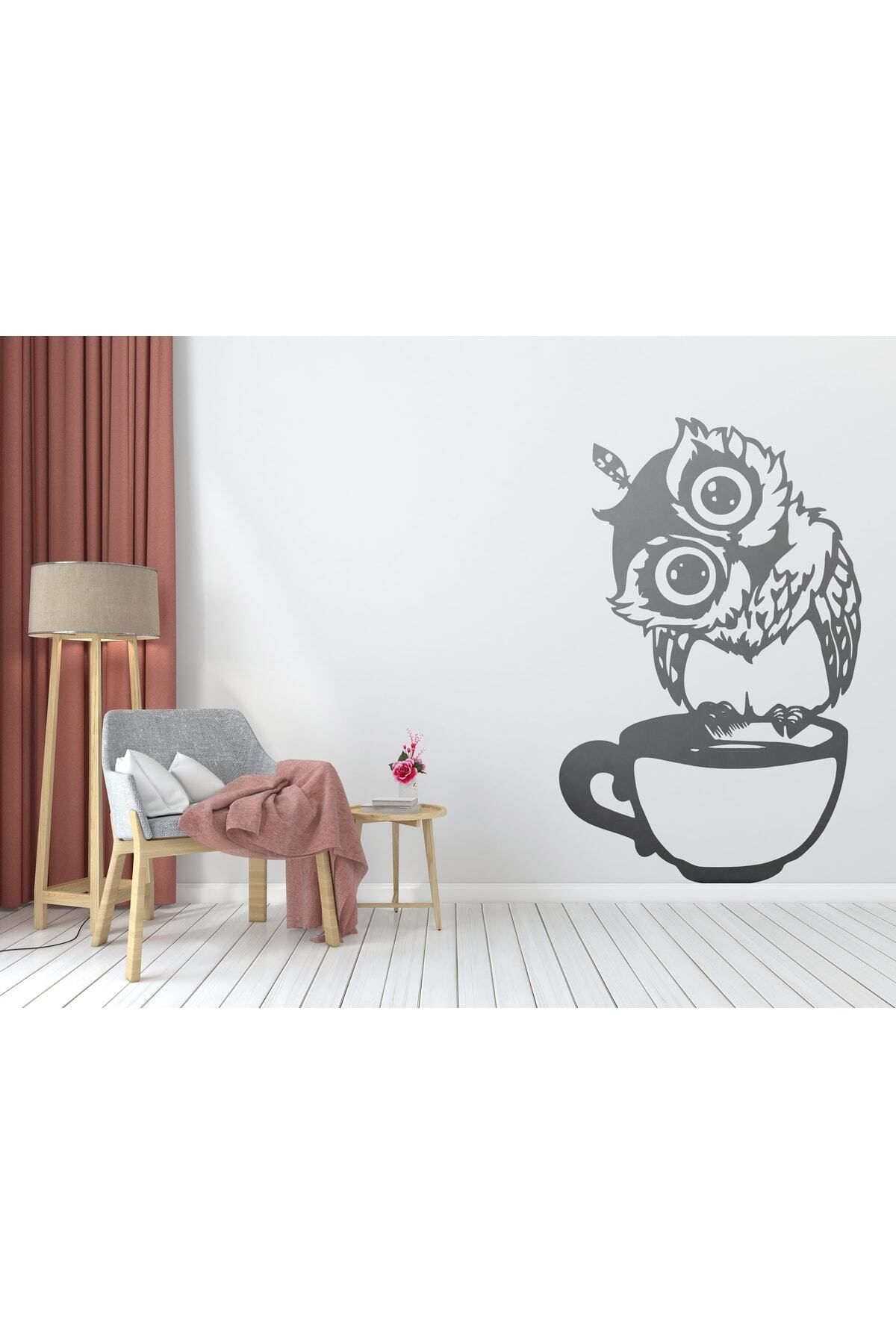 MLH STORE Baykuş Duvar Sticker - Baykuş Duvar Sticker Dekoratif Odası Duvar Sticker Duvar Süsü 55x85