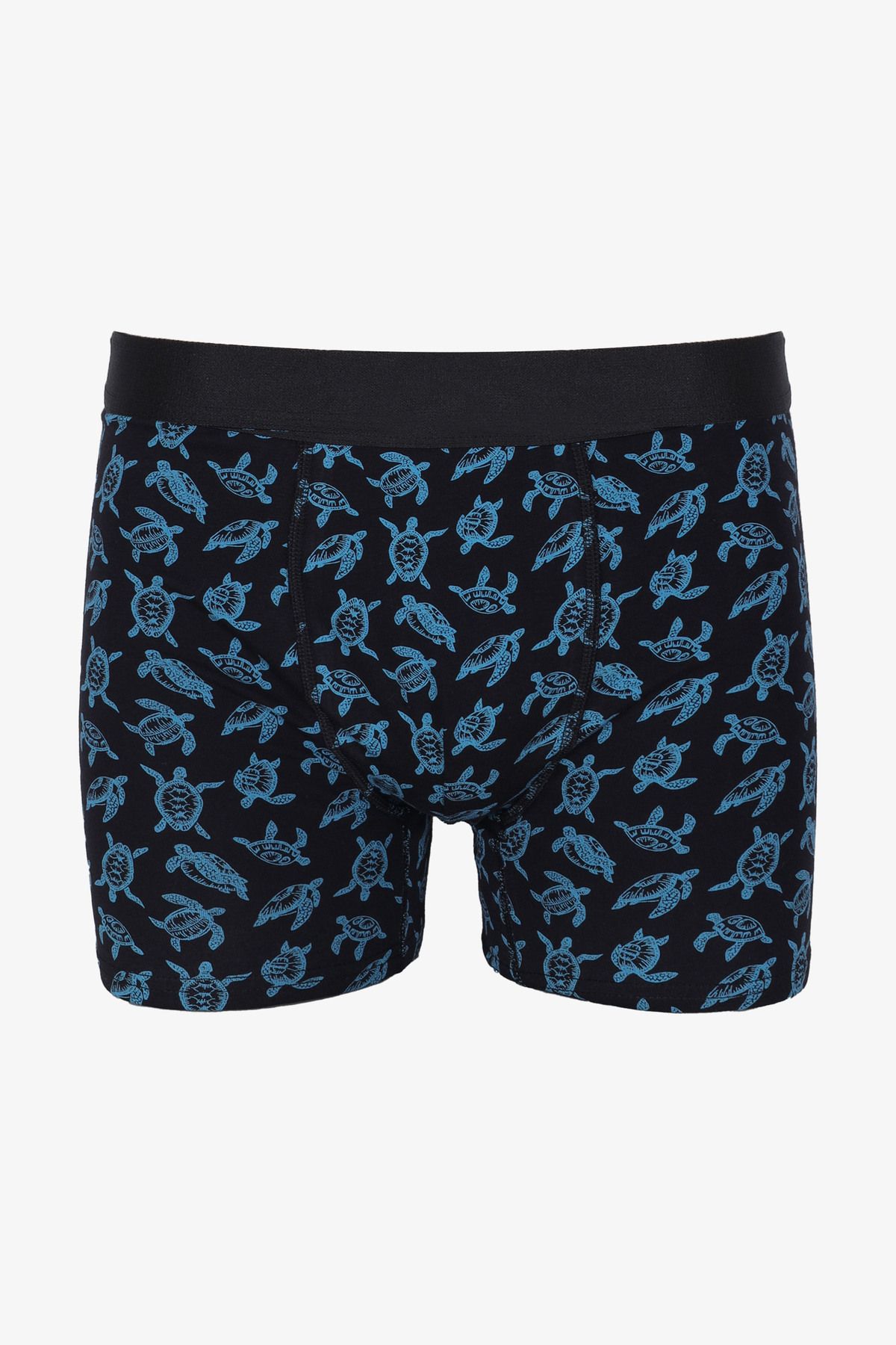 koza iç giyim-Men's Single Patterned Cotton Boxers 1