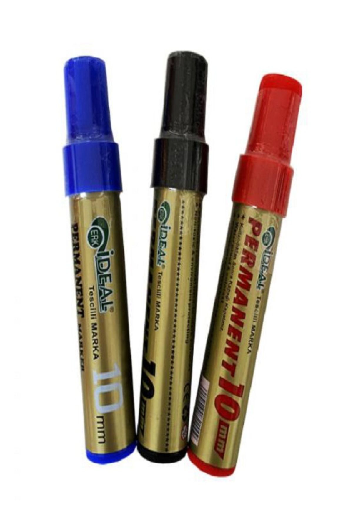 YolMarket Kesik Uç Permanent Kalem 10 mm (Pakette 10 Adet)