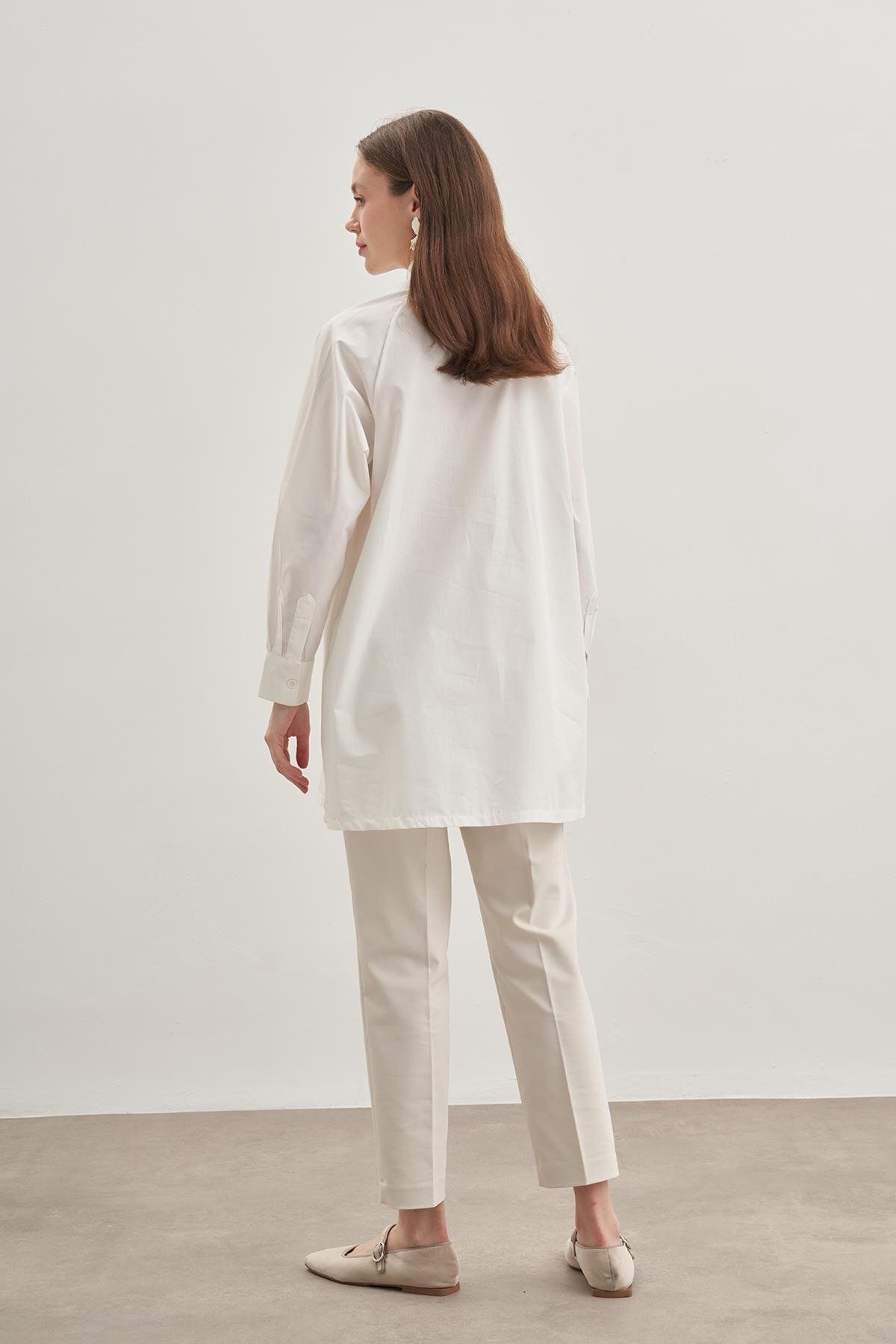 Fahhar-Ecru Trench Shirt 2