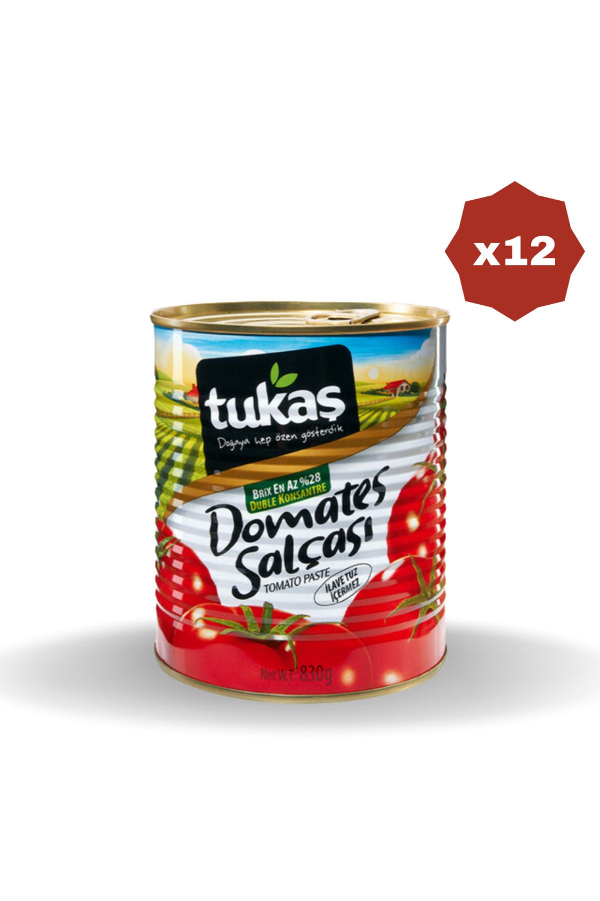 Tukaş TUKAŞ DOMATES SALÇASI 830 GR - (12 ADET)