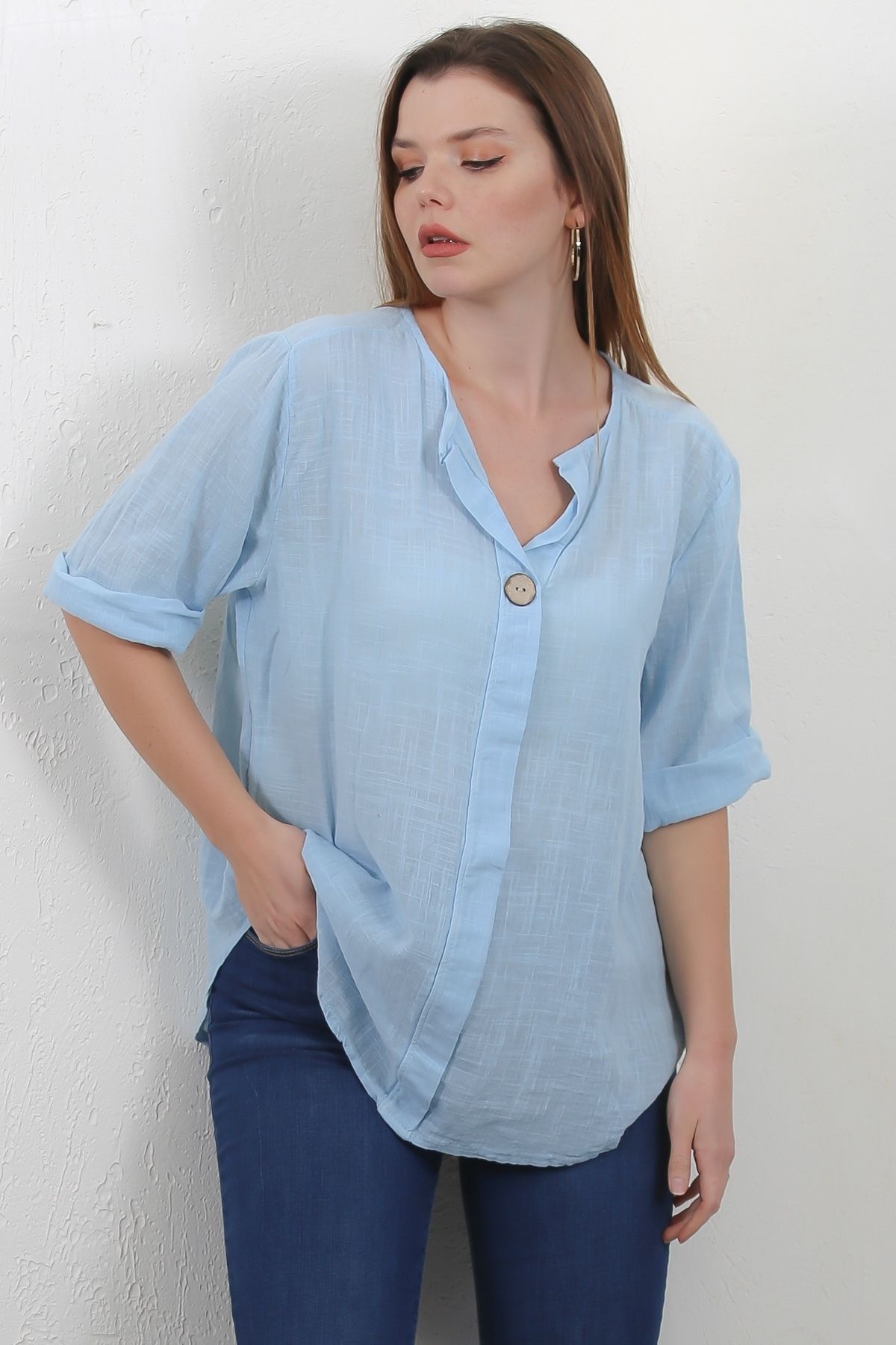 Chiccy-Blouse - Blue - Regular fit 1