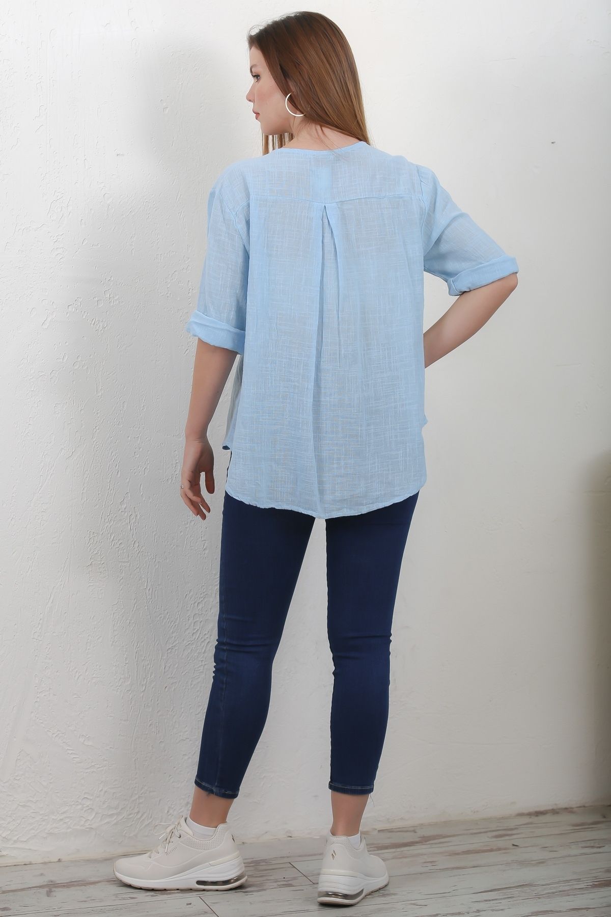 Chiccy-Blouse - Blue - Regular fit 6