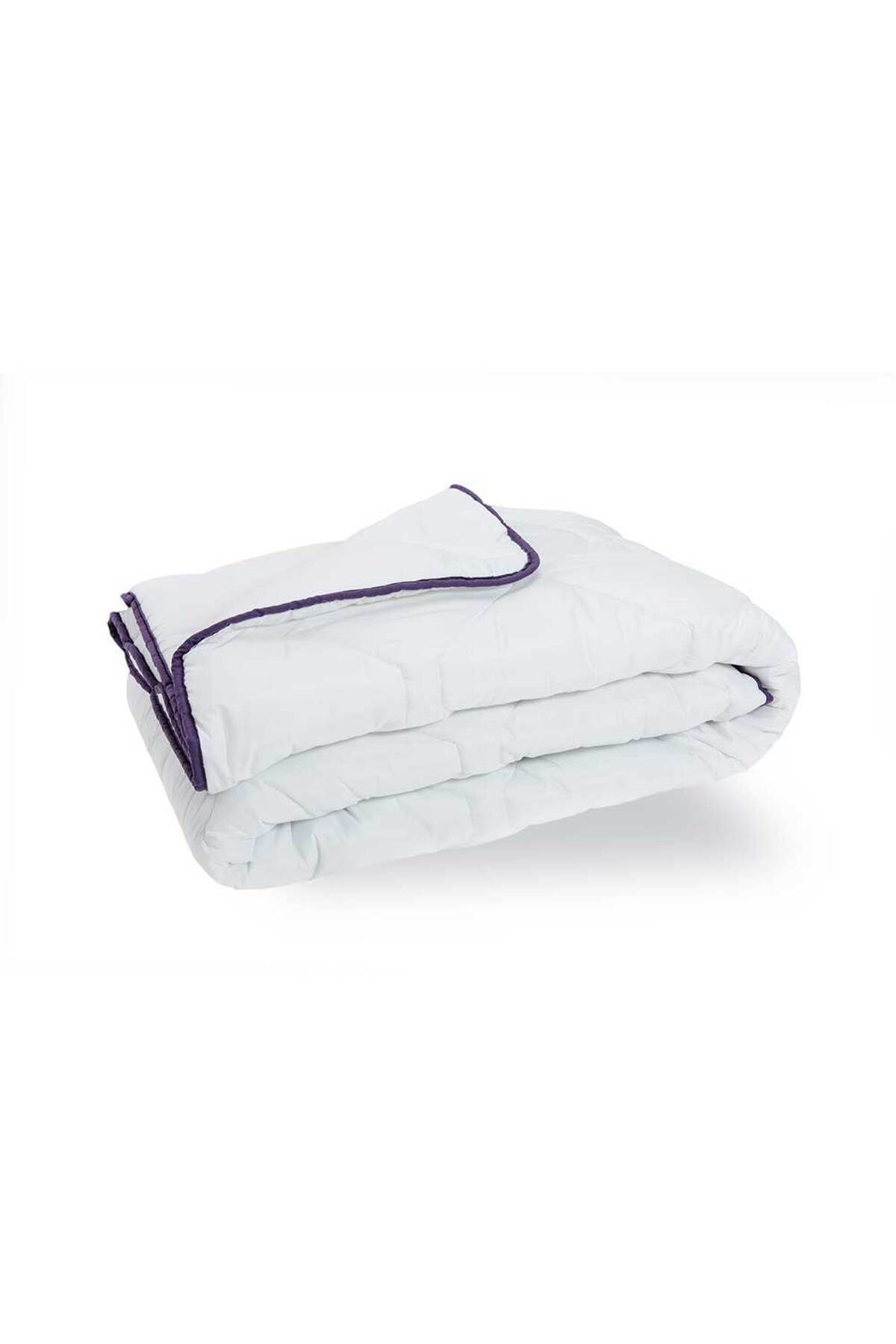 Homelux-Quilted Quilt 220x200 Cm, Microfiber Cover Material, Polyester Filling, 150 G/mp, White 1