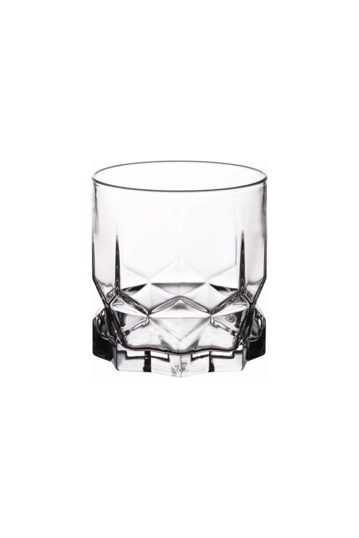 Homelux-Set 6 Pahare Apa/suc, Pahar, Transparent/Afumat, 325ml, Diamant 1