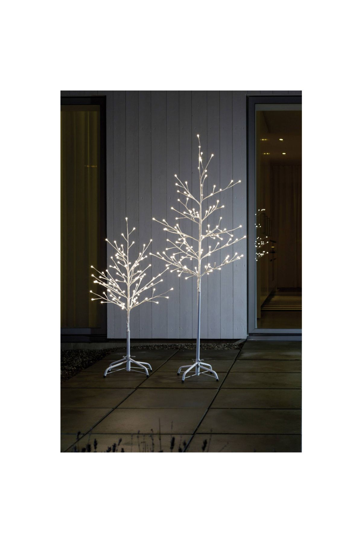 Homelux-Decorative light tree 180 cm, 750 micro leds, warm white light, 8 h timer, metal, white 4