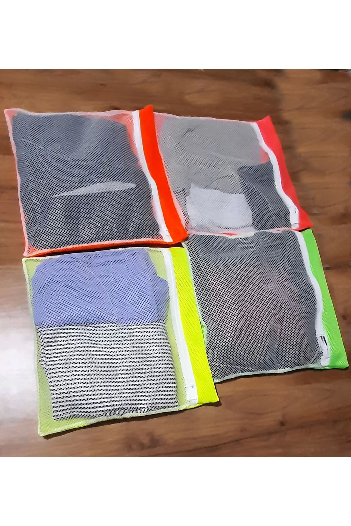 ETC-4 Pieces 4 Colors Suitcase Organizer - Zippered Suitcase Organizer 2