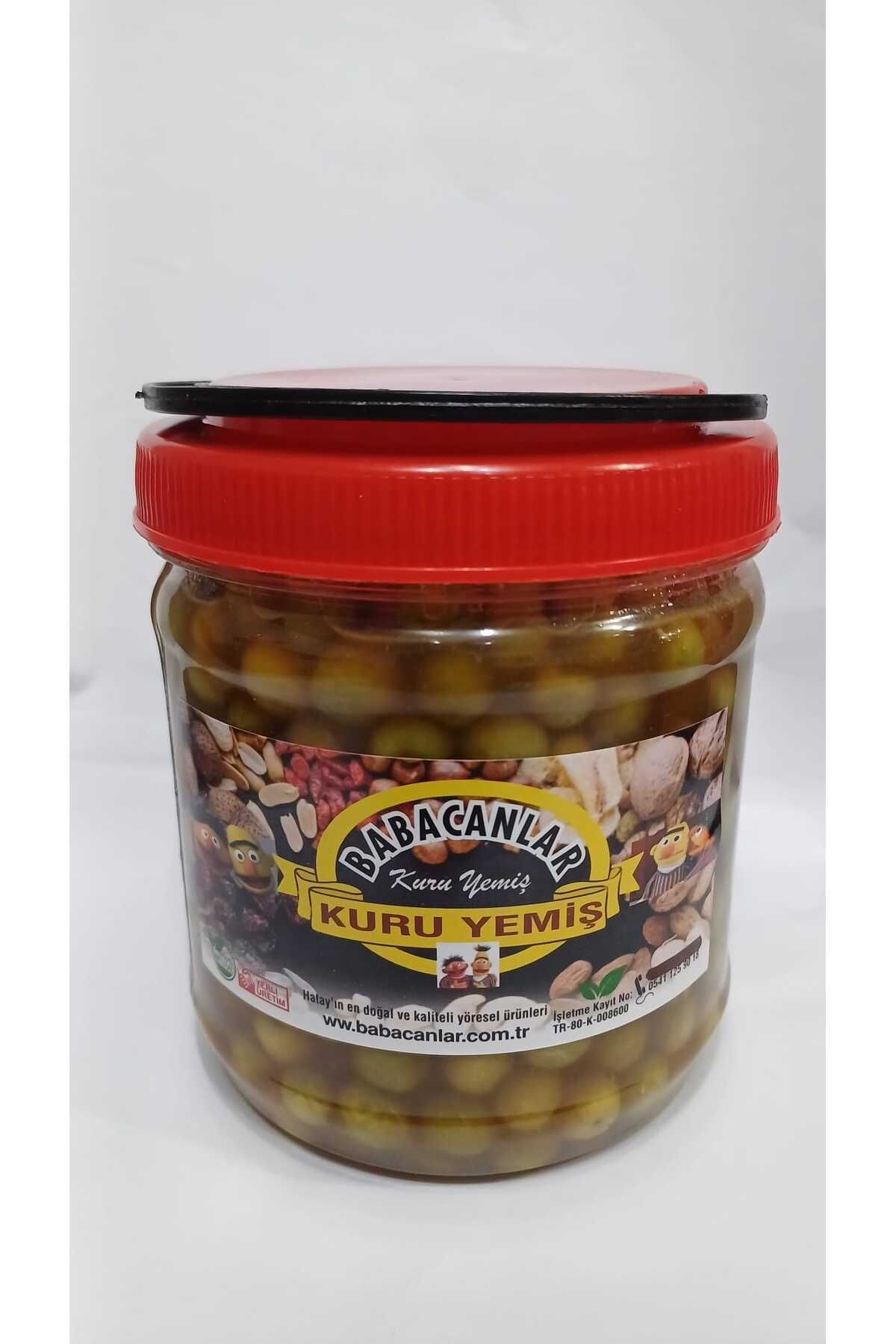 babacanlar Hatay Yöresel Halhali Kırma Minik Köy Yeşil Zeytin-1KG