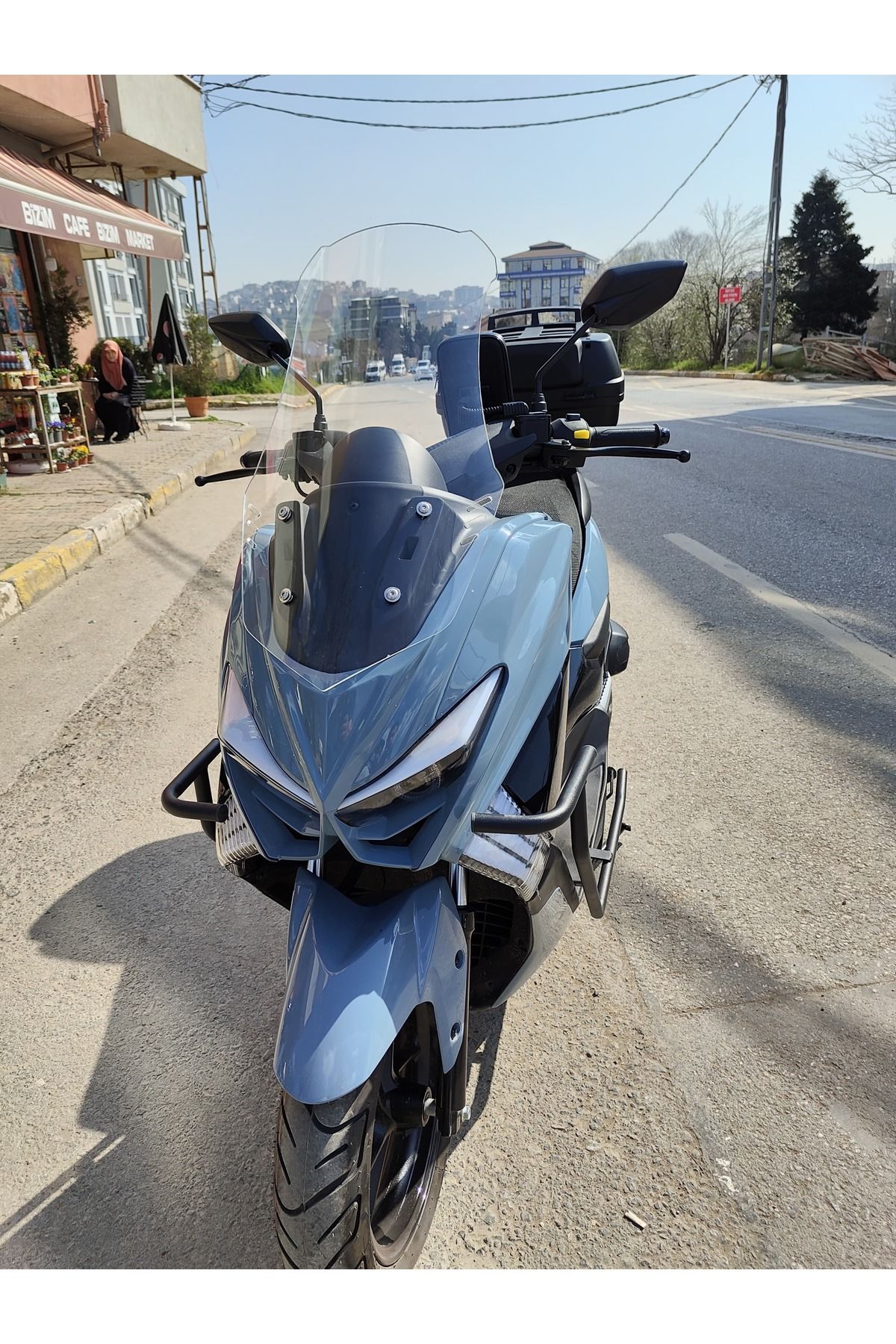 Küba Chia 125 Siperlik Ön Cam 2023-2025 Model 65cm Şeffaf Renkli 4mm ORTA BOYLU CAM