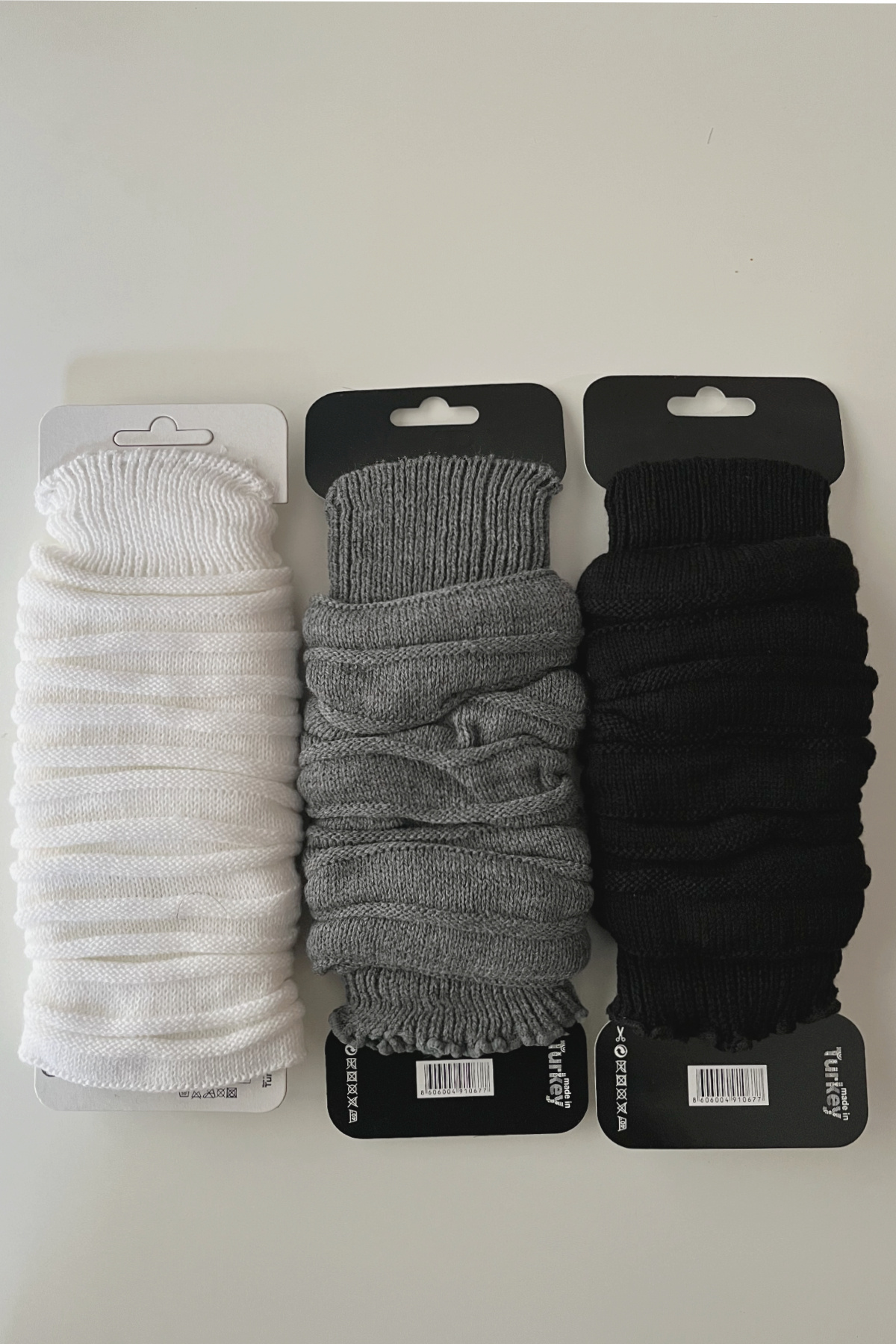 Hakan Collezione Set of 3 Black & White & Gray Women's Premium