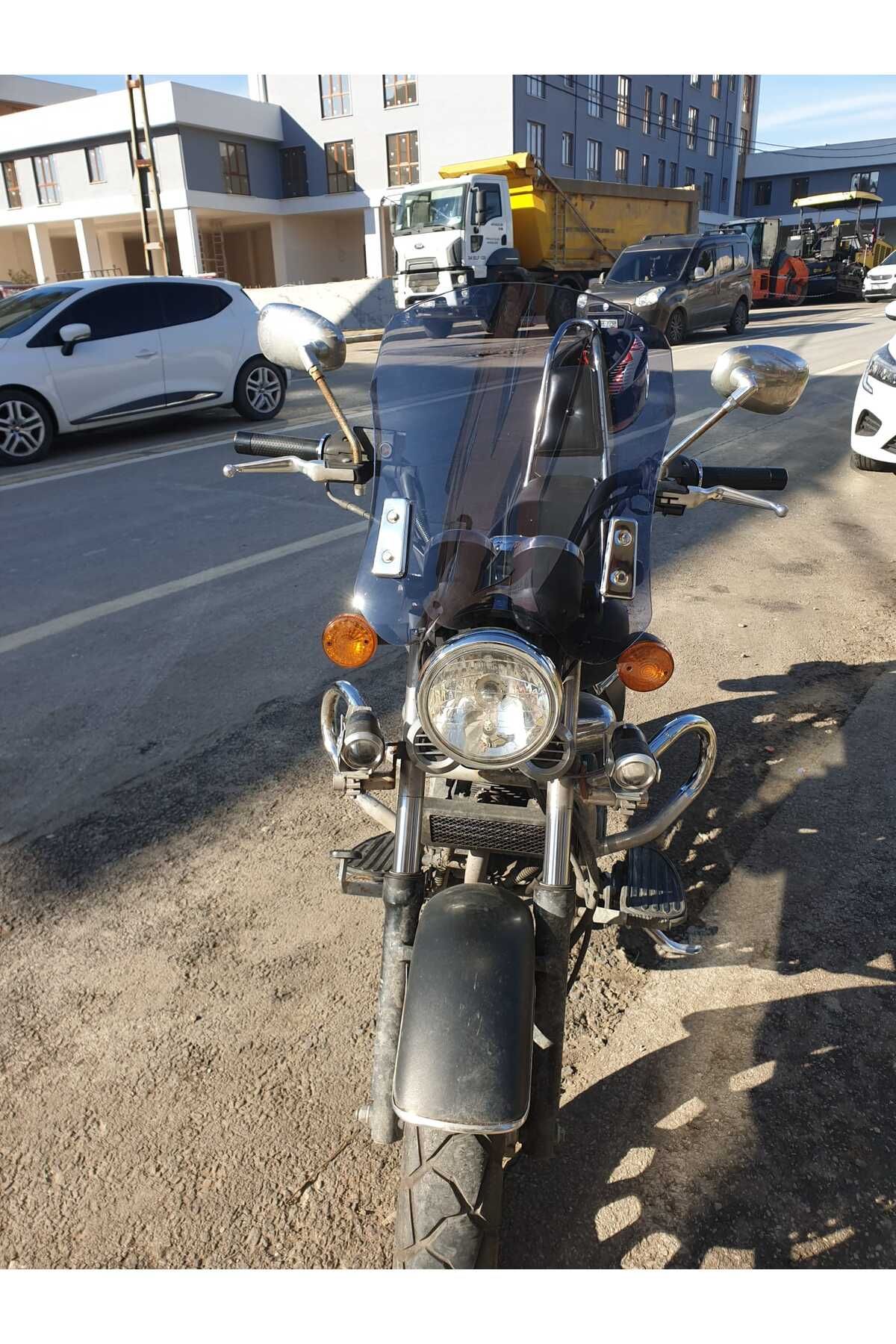 Küba Süperlight 125 150 200 Siperlik Ön Cam 2008 2016 Model 53cm Füme Renkli 4mm APARAT GÖNDERİLMEYECEK
