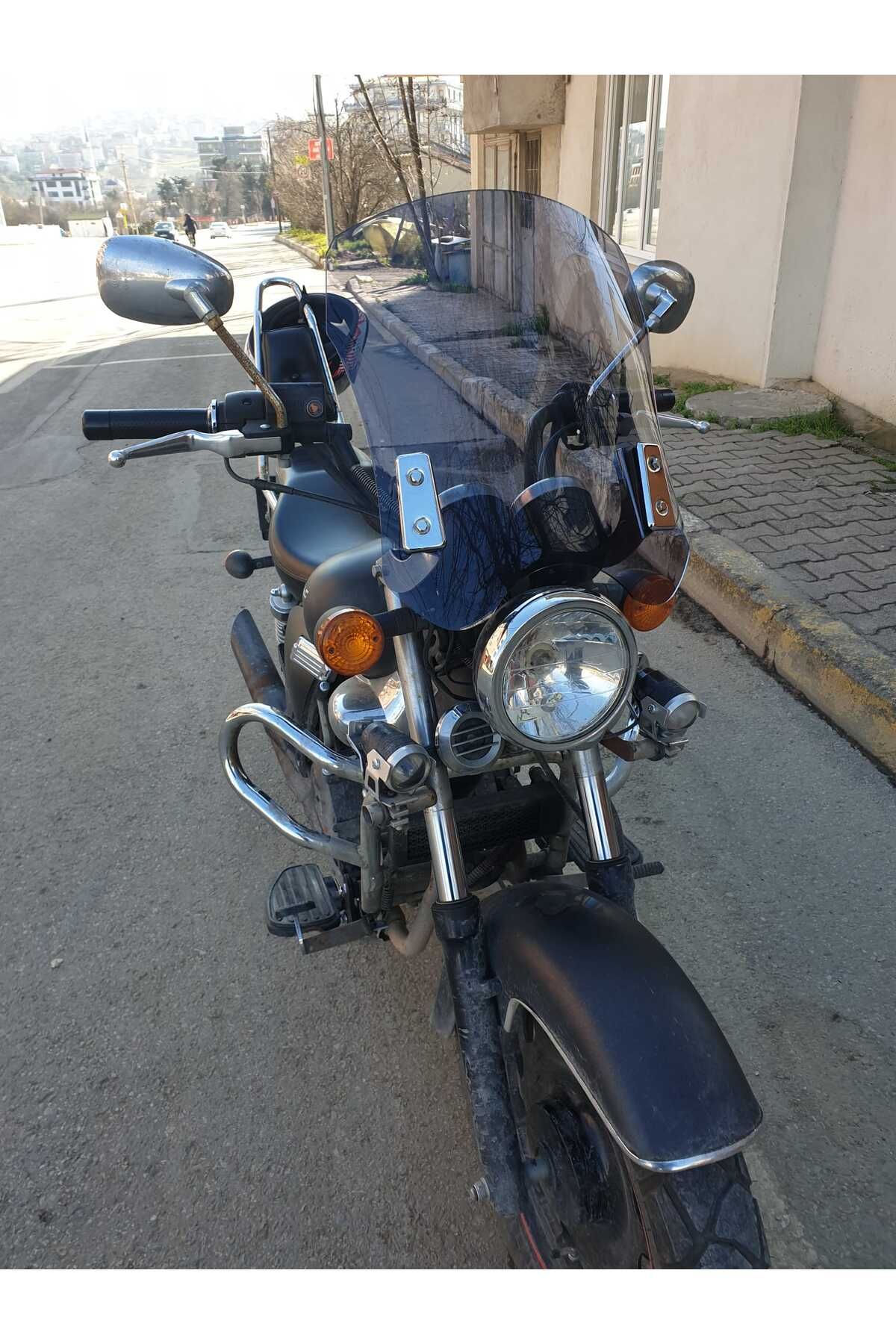 Küba Süperlight 125 150 200 Siperlik Ön Cam 2008 2016 Model 53cm Füme Renkli 4mm APARAT GÖNDERİLMEYECEK