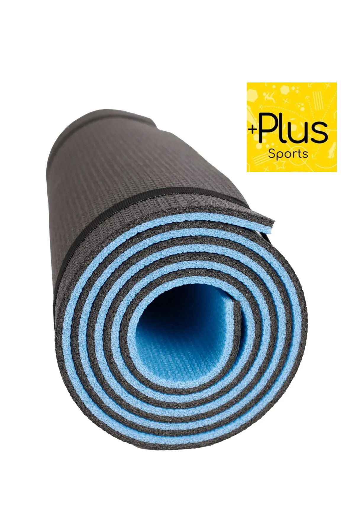 PLUSSPORT PLUS SPORT 10 MM PİLATES VE YOGA MATI ( SİYAH & MAVİ )