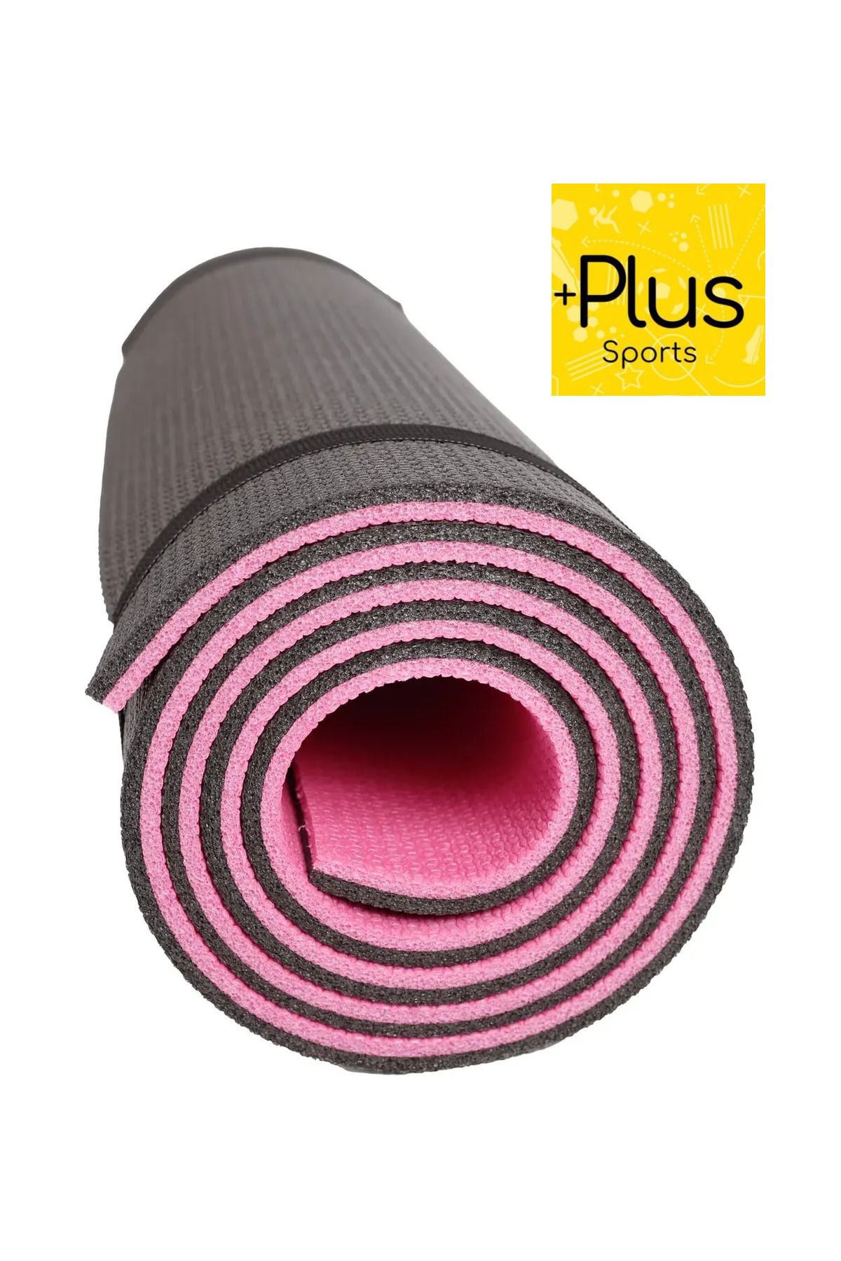 PLUSSPORT PLUS SPORT 10 MM PİLATES VE YOGA MATI ( SİYAH & PEMBE )