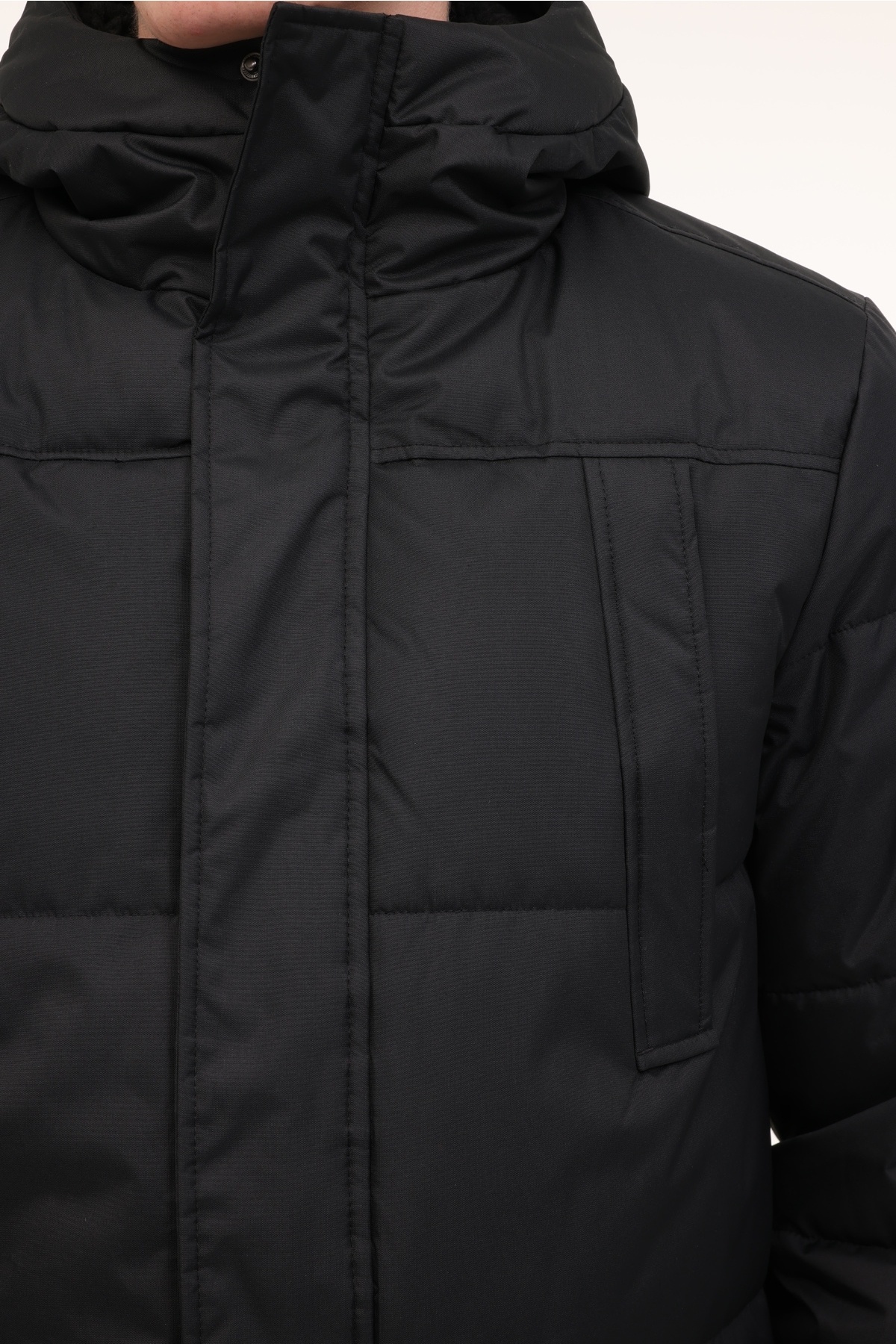 Kinetix-Ml Wang 3W1507 4Pr Black Men's Long Coat 4