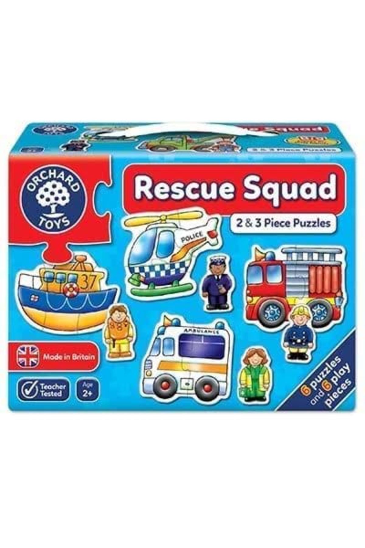 Orchard Toys-Set 6 jocuri puzzle, Echipa de salvare (2 si 3 piese), RESCUE SQUAD, Orchard Toys 1