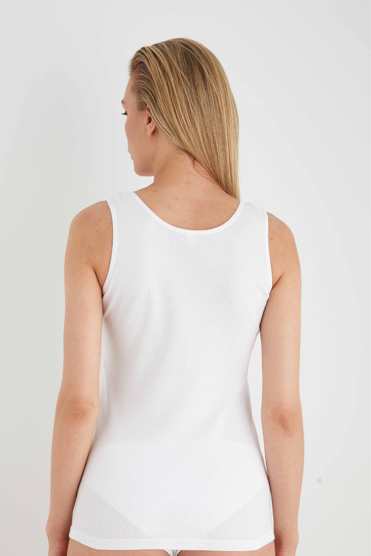 Sevim-Women's 2-Piece Ribbed Ladies Laced Tank Top 3
