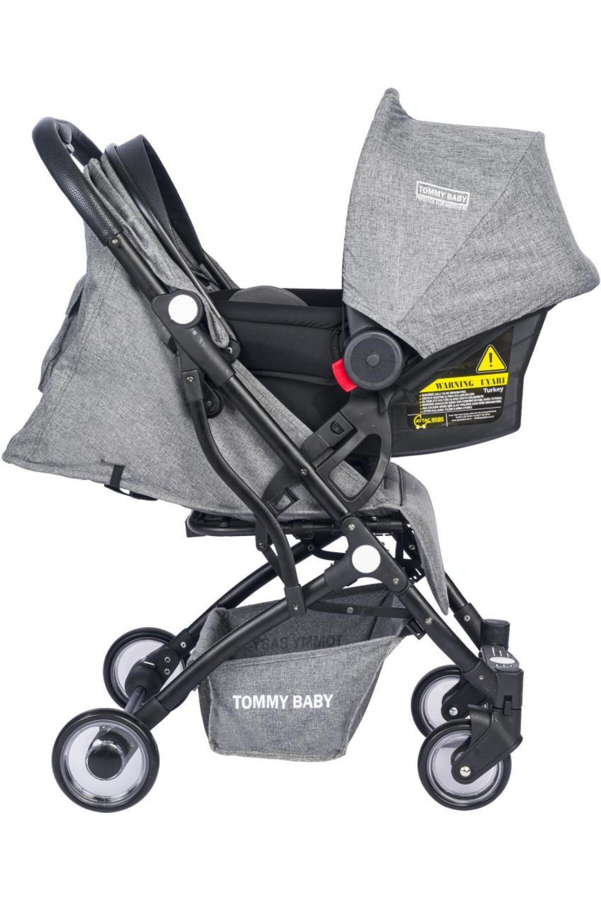 Tommybaby Mia Kabin Travel Bebek Arabası Black Kabin Boy fotoğrafı 4 (önizleme)