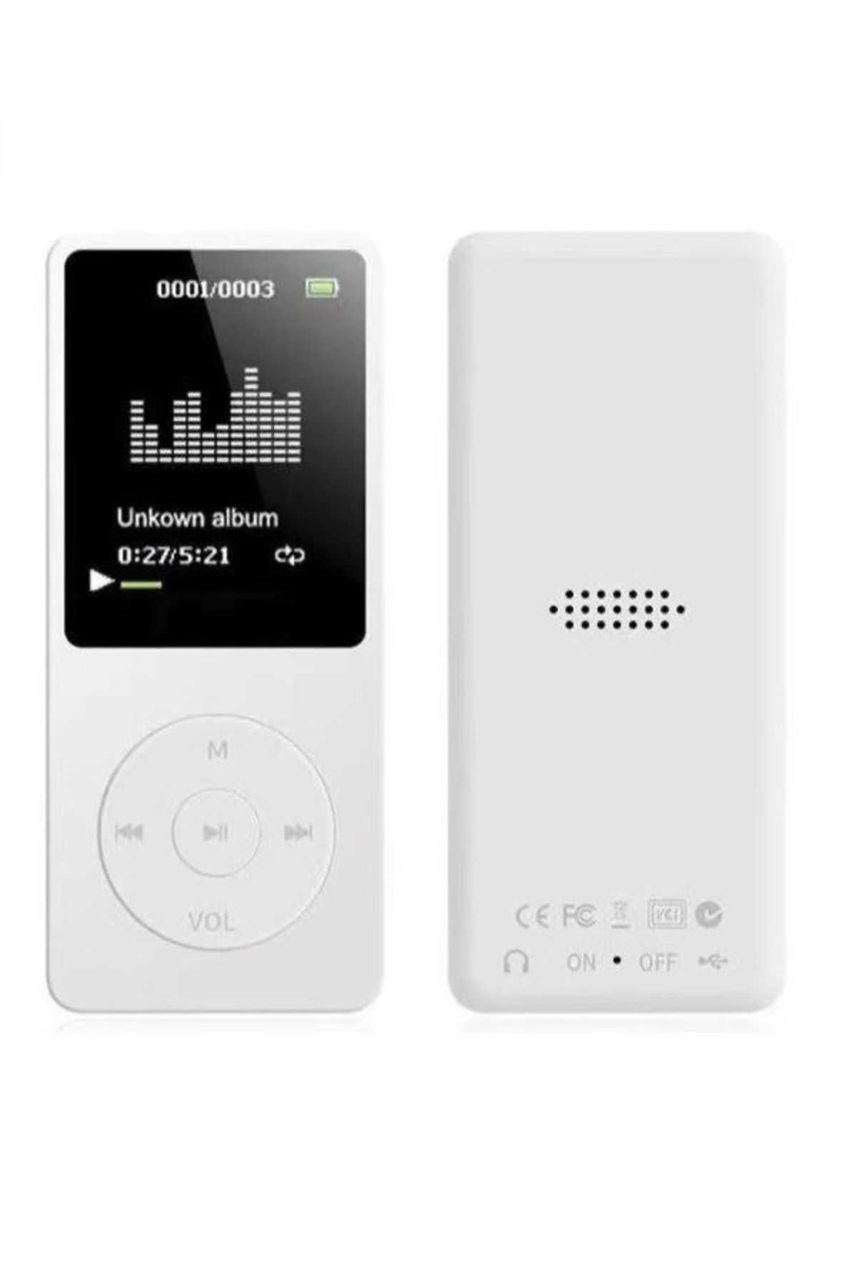 JUNGLEE 8GB DAHİLİ HAFIZALI BLUETOOTHLU MP3-MP4 ÇALAR SES KAYIT FM RADİO DAHİLİ HOPARLÖR EKRANLI MÜZİK ÇALAR