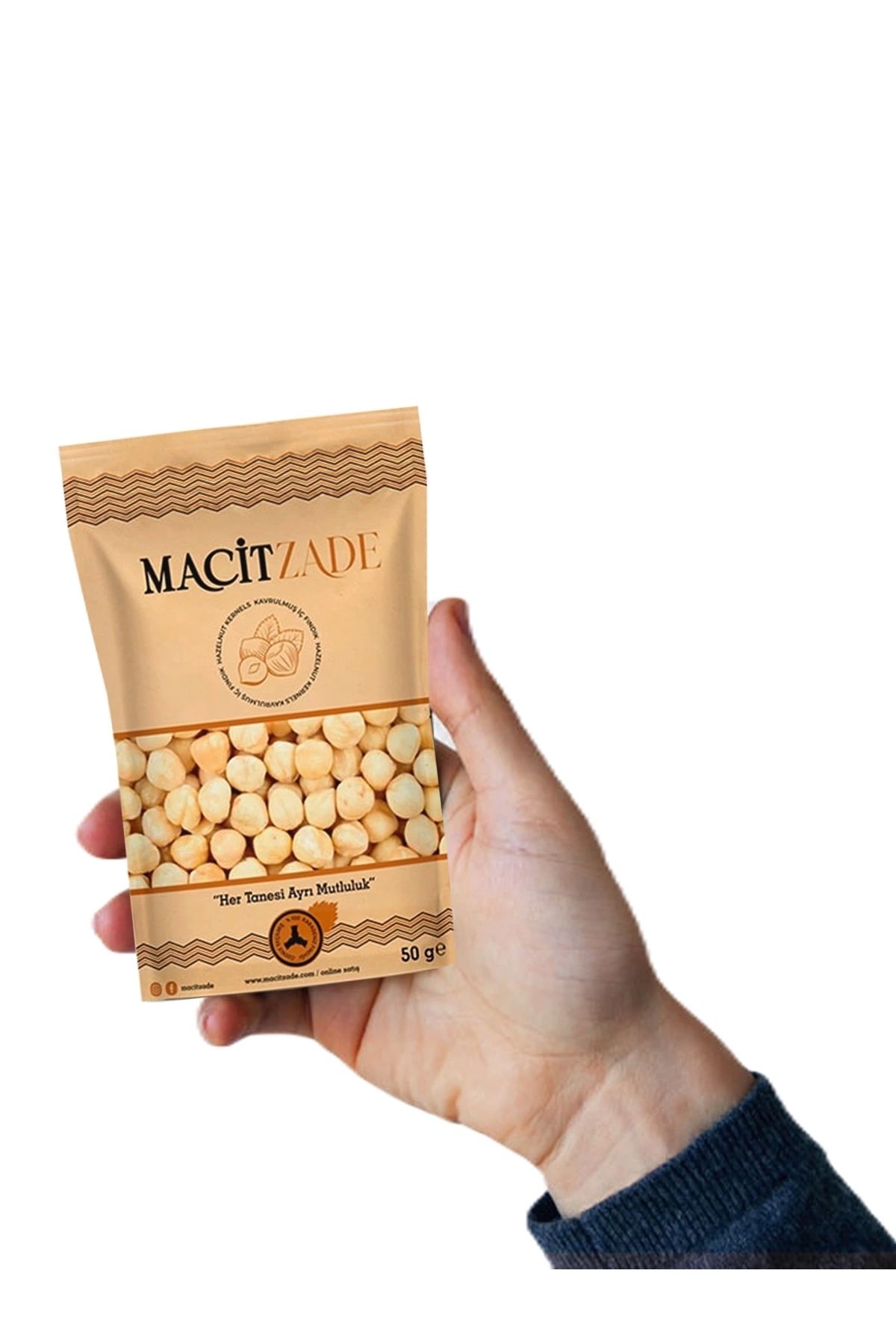 ZL Shoping Macitzade Çifte Kavrulmuş İç Fındık Tadımlık 50 gr