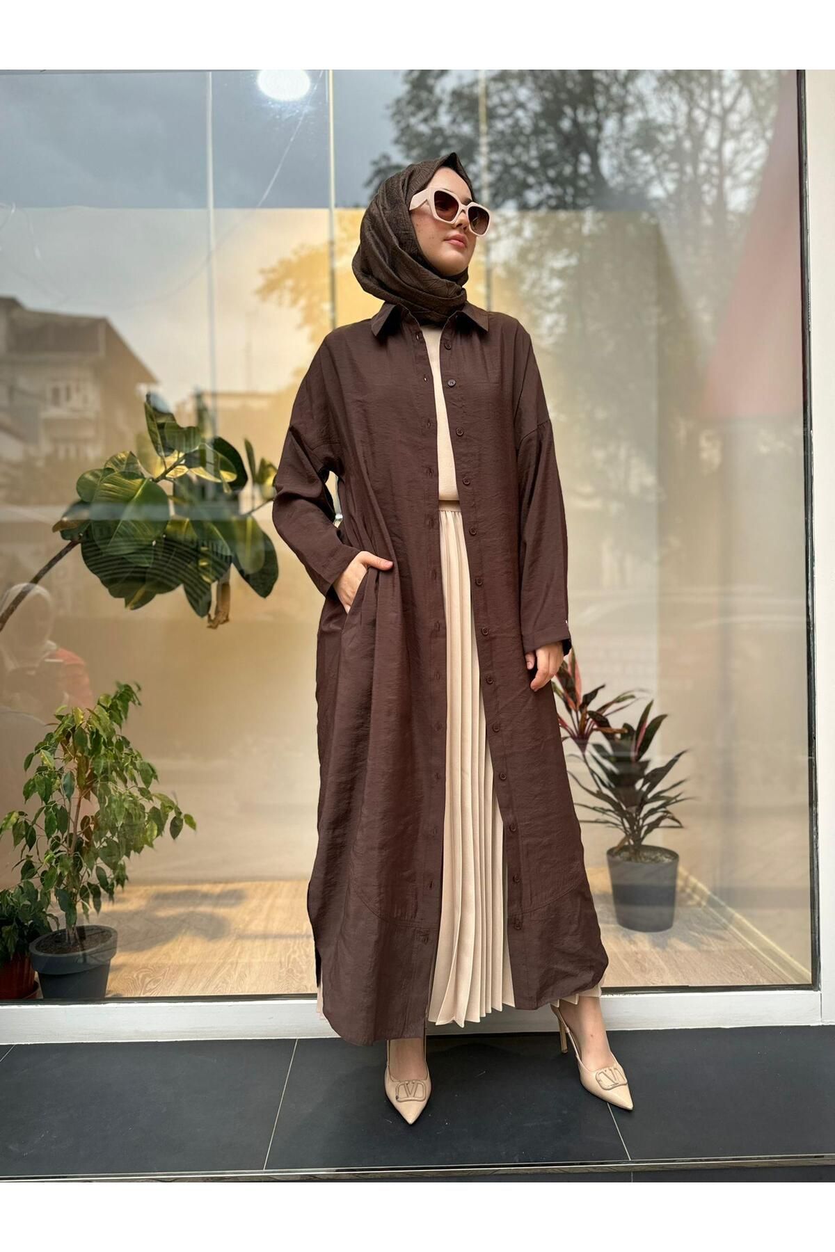 Invee-Modest Shirt - Brown - Regular fit 2