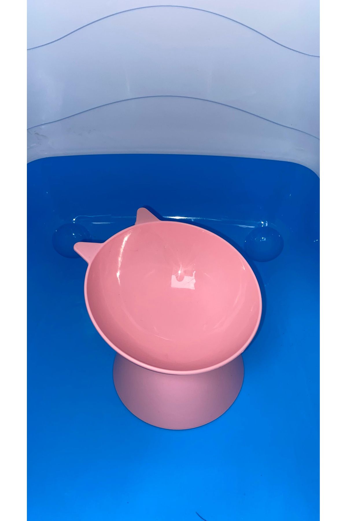 favorimo-Cat Ear Shaped High Footed Food and Water Bowl 1 Piece 1