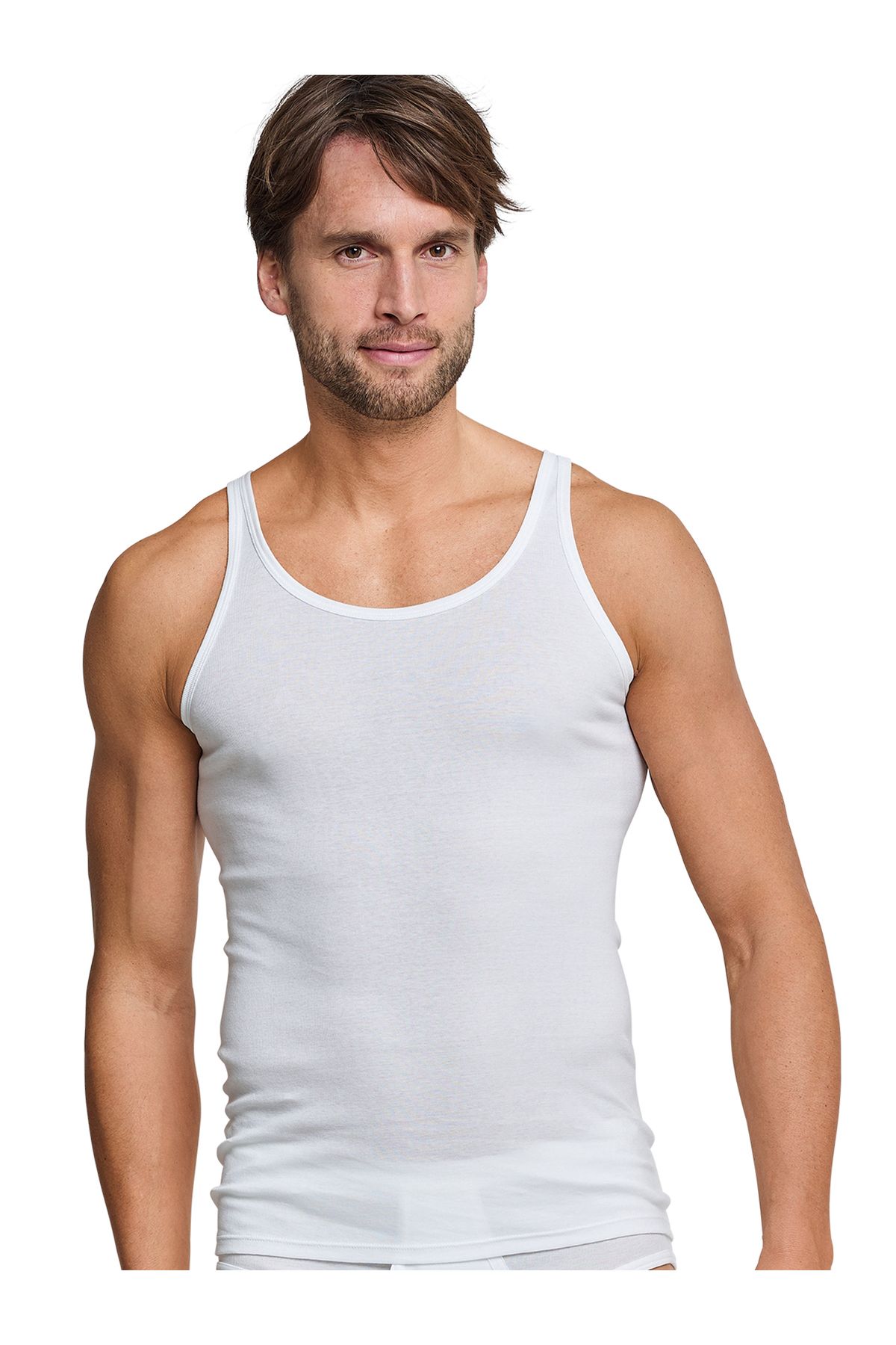 Schiesser-Unterhemd Feinripp Classics Unterhemd Unterzieh-shirt Ärmellos Schulterfrei 3