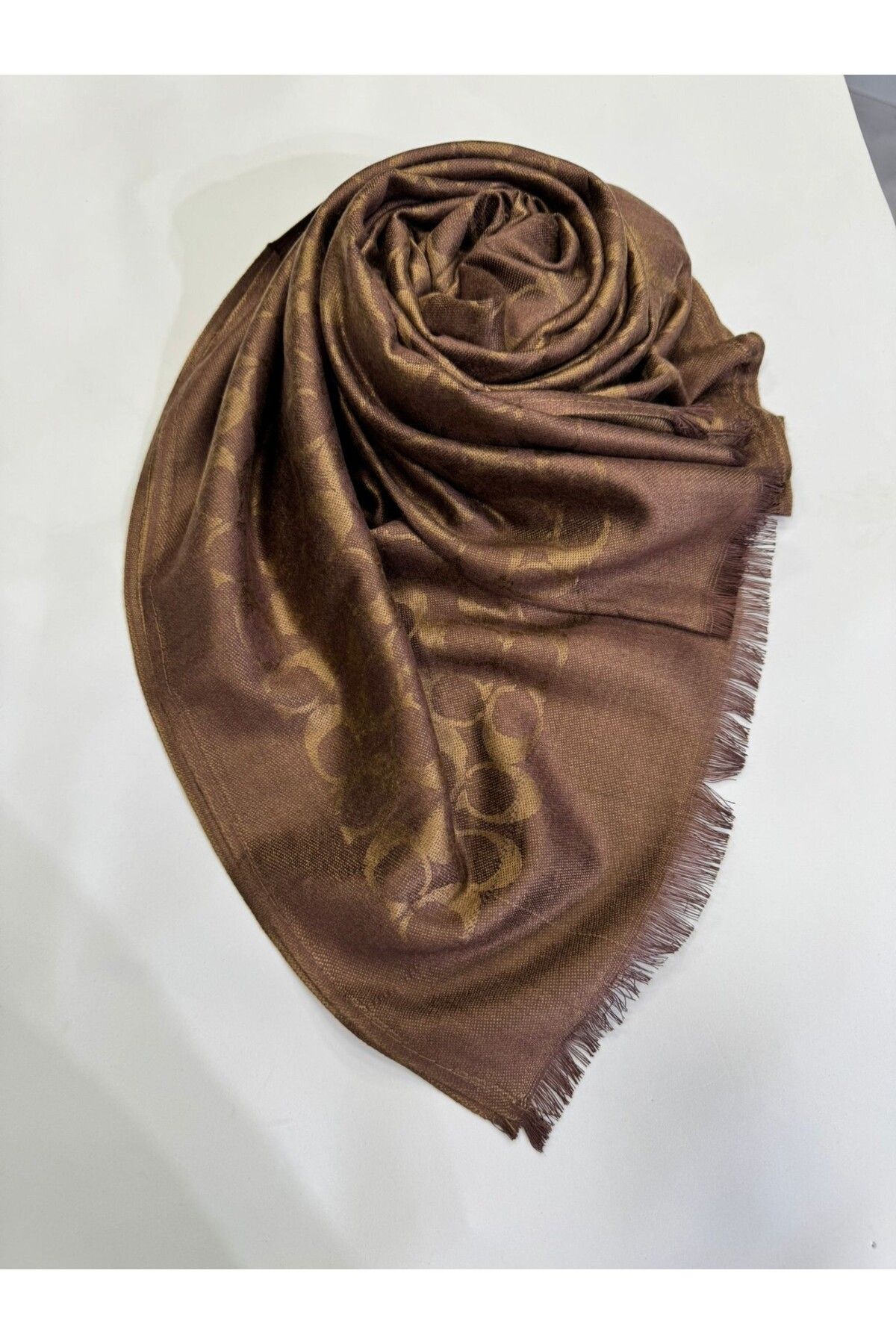 Ela Şal-Shawl - Brown - Plain 1