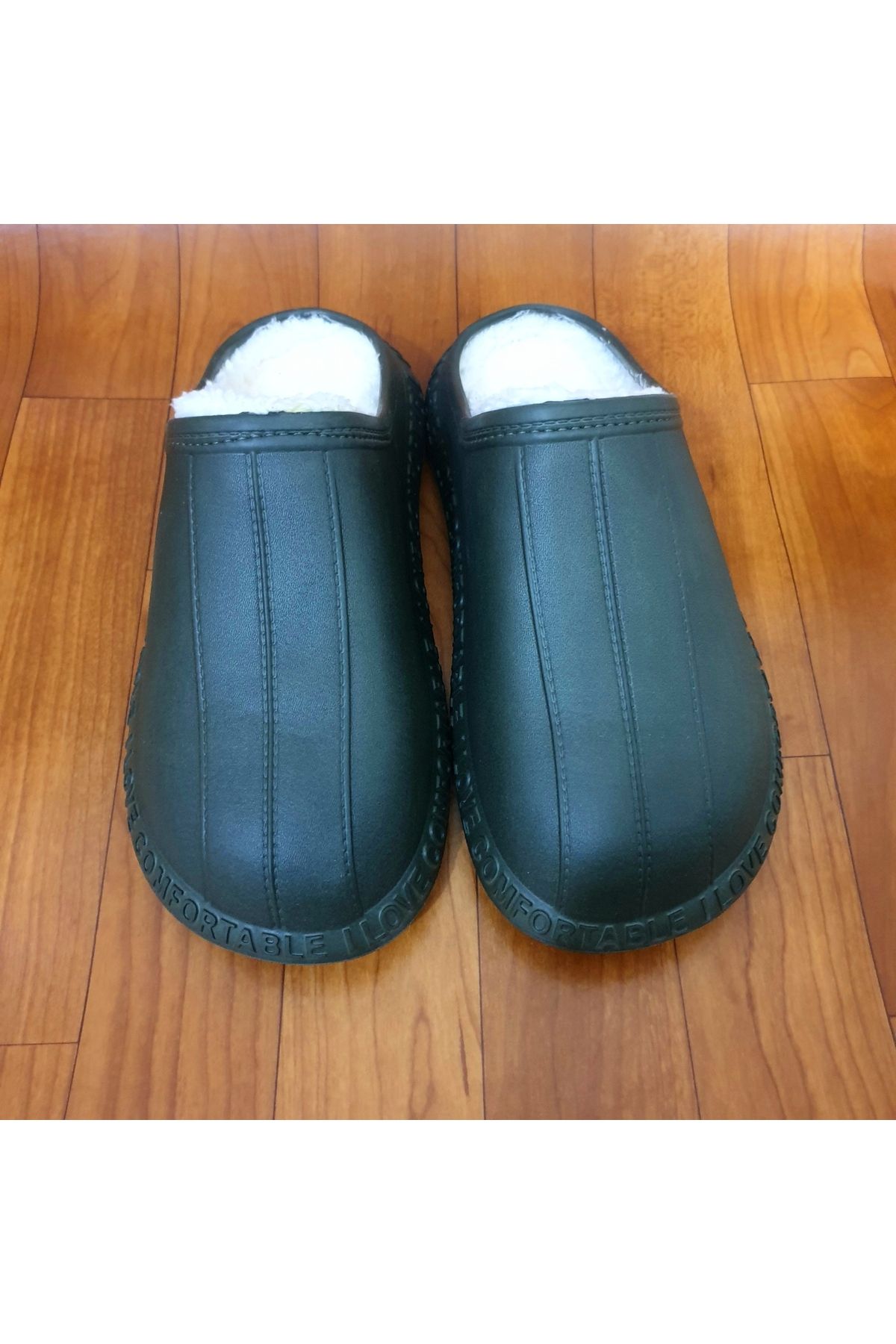 Akınal Bella-Men's Khaki Winter Slippers 1