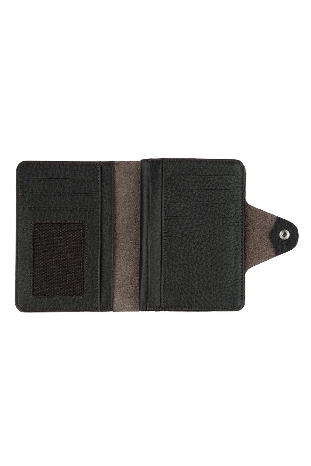 Deriderim-Small Genuine Leather Wallet with Coffee Card Holder and Id Section 2