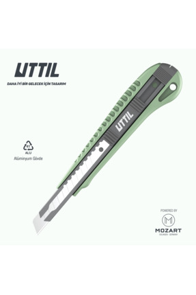UTTIL NMUK07 Alüminyum Gövdeli, Standard 9 mm Metal Maket Bıçağı