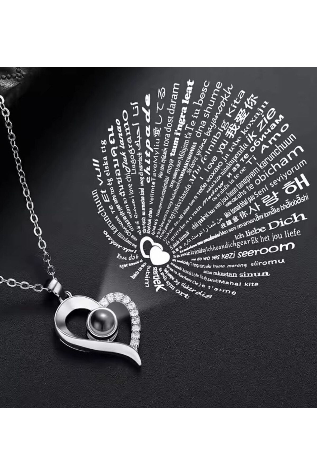 RGAccessories-Necklace Whispering Love in 100 Languages 1