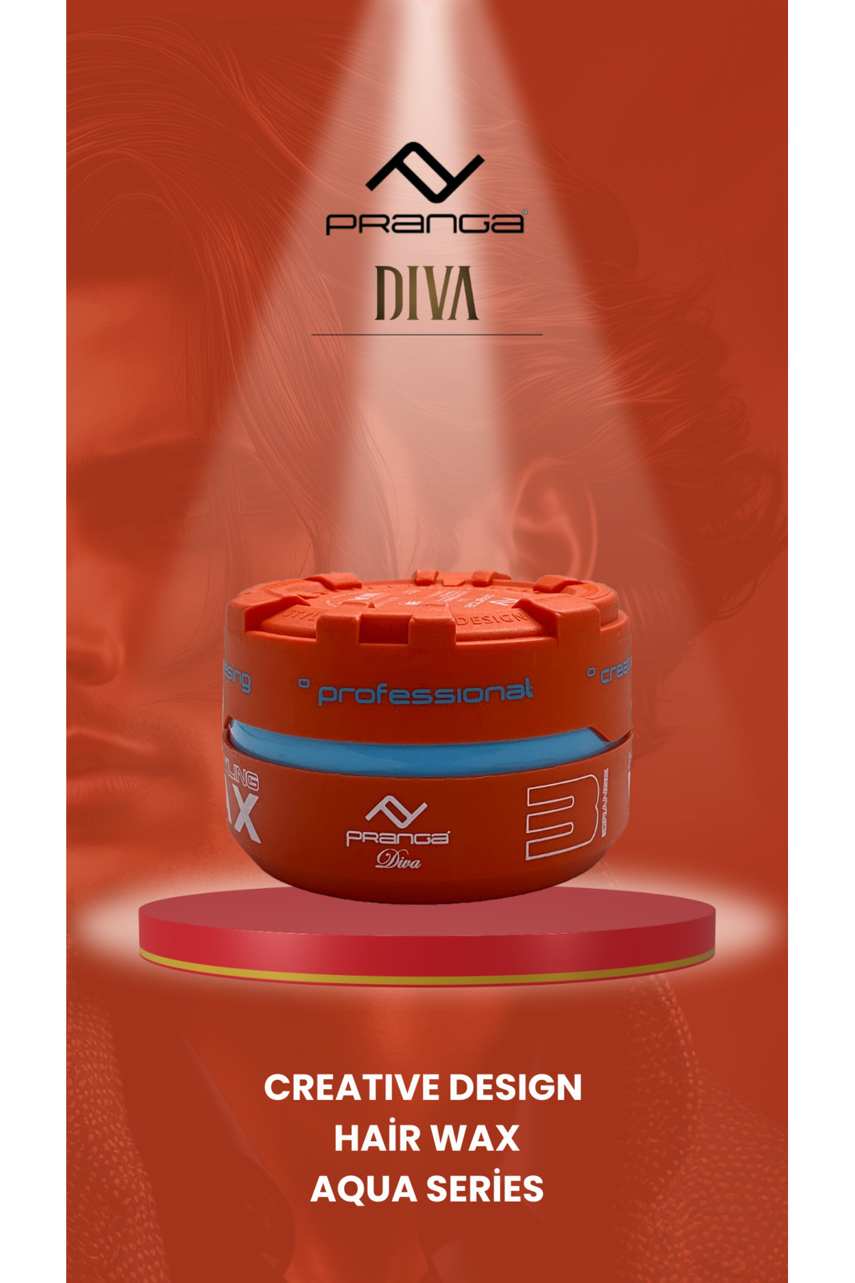 PRANGA ORANGE 03 AQUA SERİES HAIR WAX 150 ml. — PRANGA857 — تصویر 3 از 6