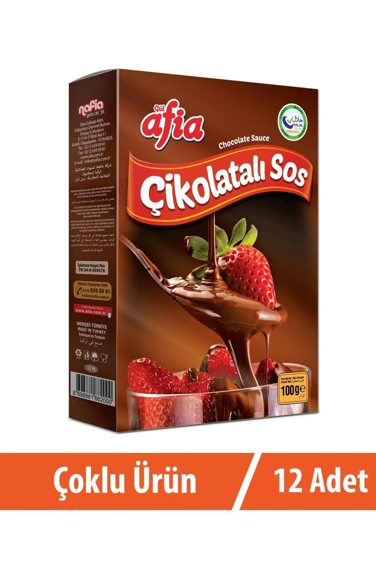 Afia Çikolatalı Sos 12x100 gr