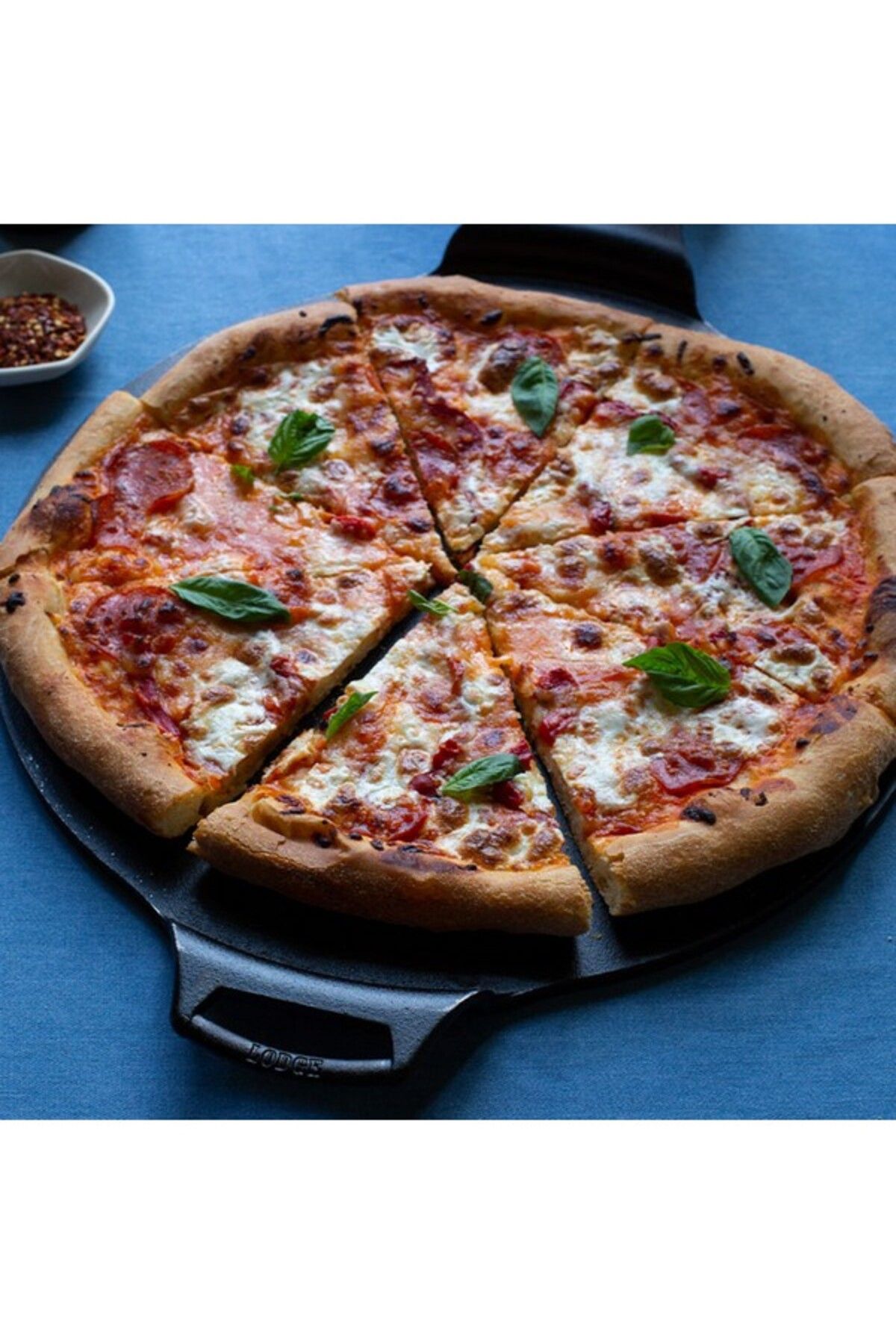 Lodge-Seasoned Rimless Design Cast Iron Pizza Pan 15inch 2