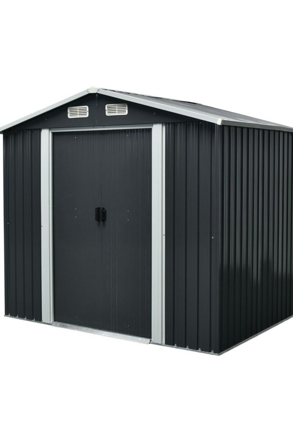 Generic-Durable and High Quality Basic Metal Storage Shed 6 x 8ft 2