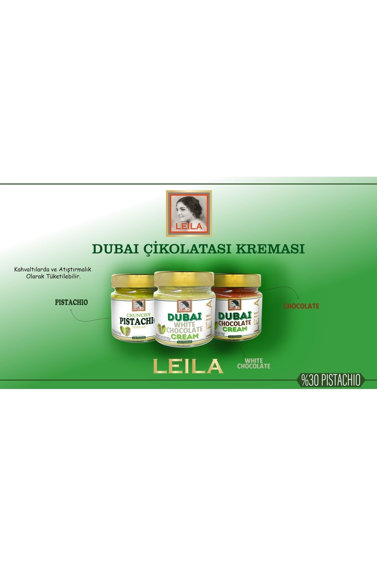 balanu LEILA - Dubai Kreması 3lü Set