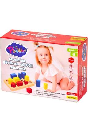 Genel Markalar Ahşap Geometrik Büyükten Küçüğe Sıralama