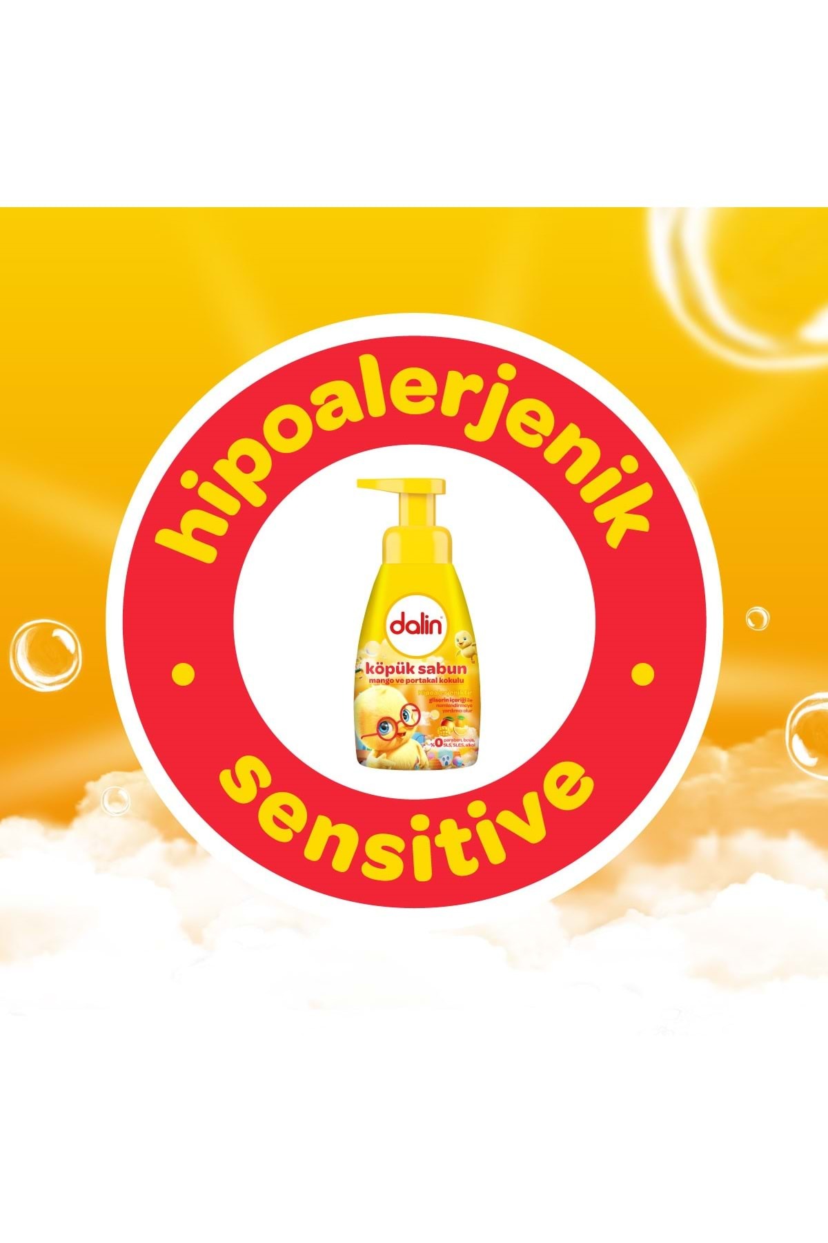 Dalin Köpük Sabun 200ML Mango ve Portakal Kokulu Çoçuklarınız İçin (2 Li Set) fotoğrafı 4 (önizleme)