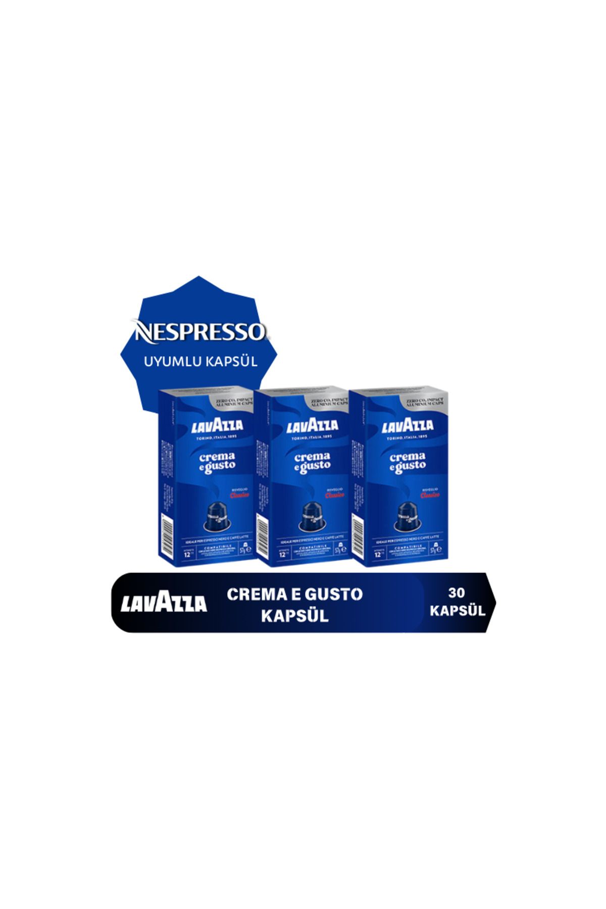 LavAzza Nespresso Uyumlu Crema E Gusto Kapsül Kahve 3'lü Paket (30 Kapsül)