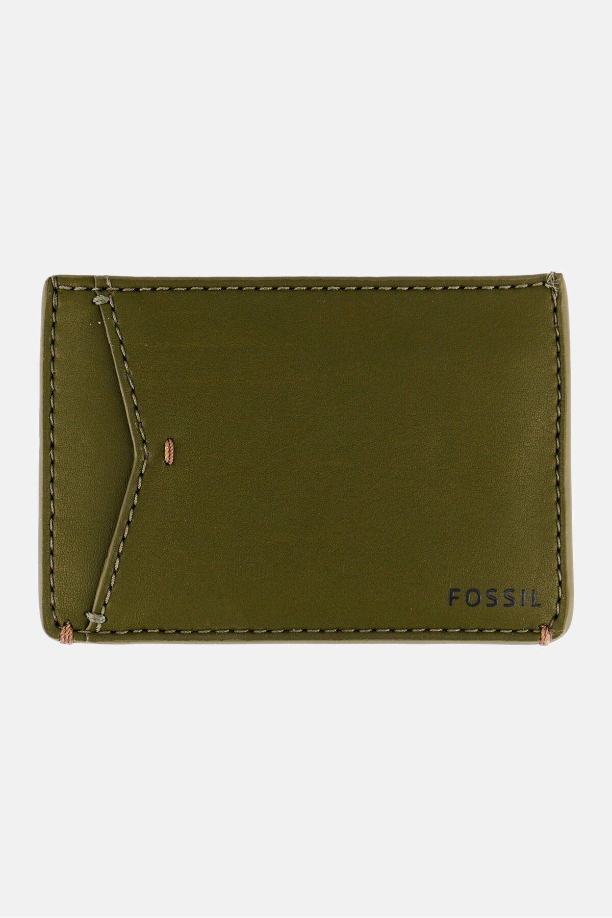 Fossil-Men Brand Logo Card Case 7 H x 10 L x 1 W cm, Olive 1